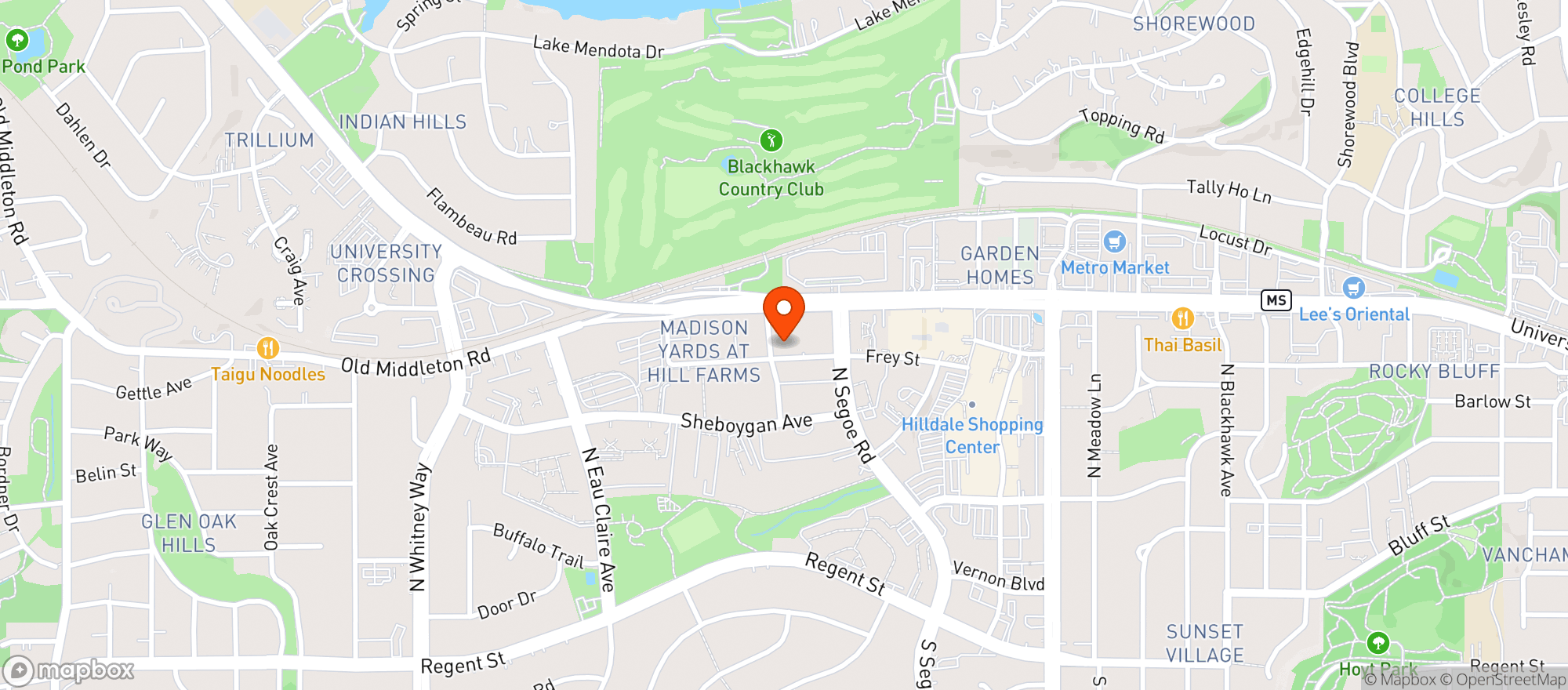 Map showing Whole Foods Market #10776