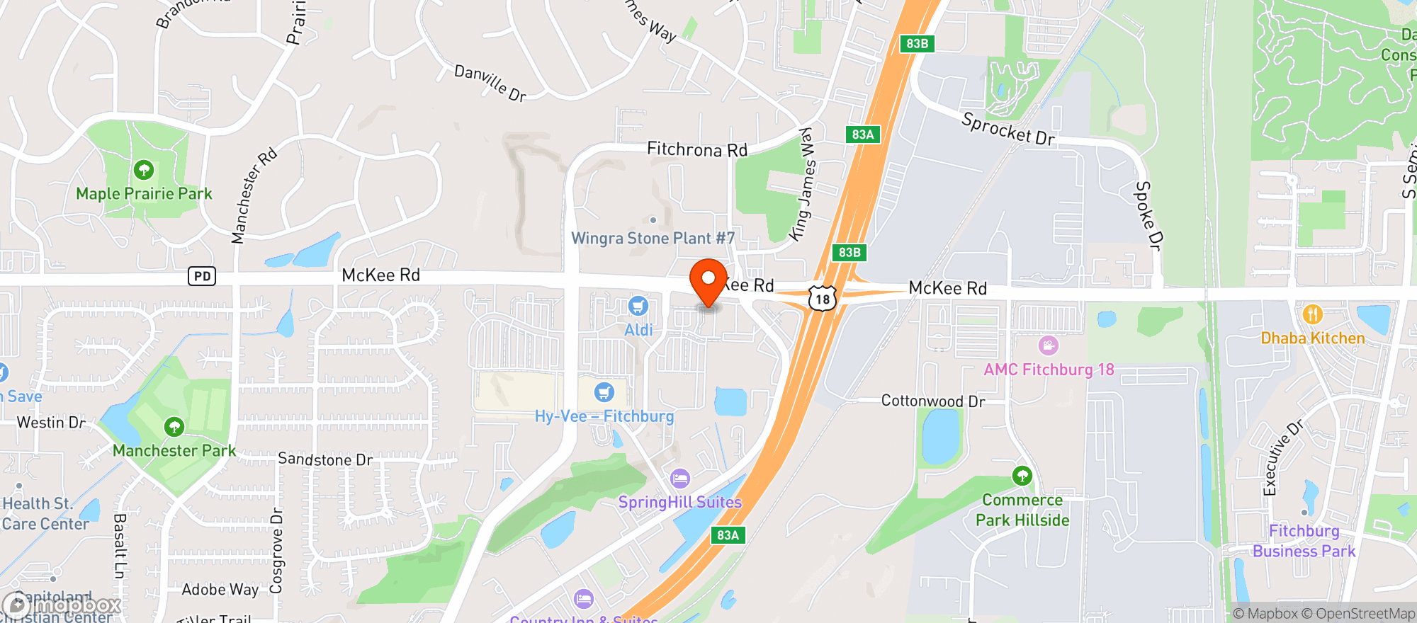Map showing Waterford Wine & Spirits - Orchard Pointe