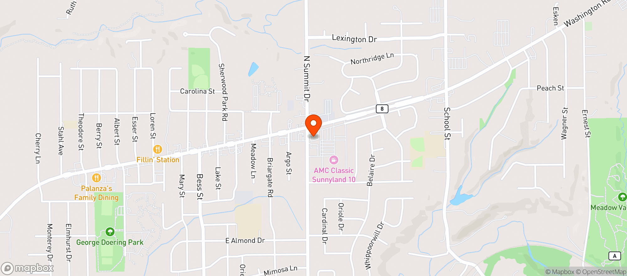 Map showing Circle K #4701410