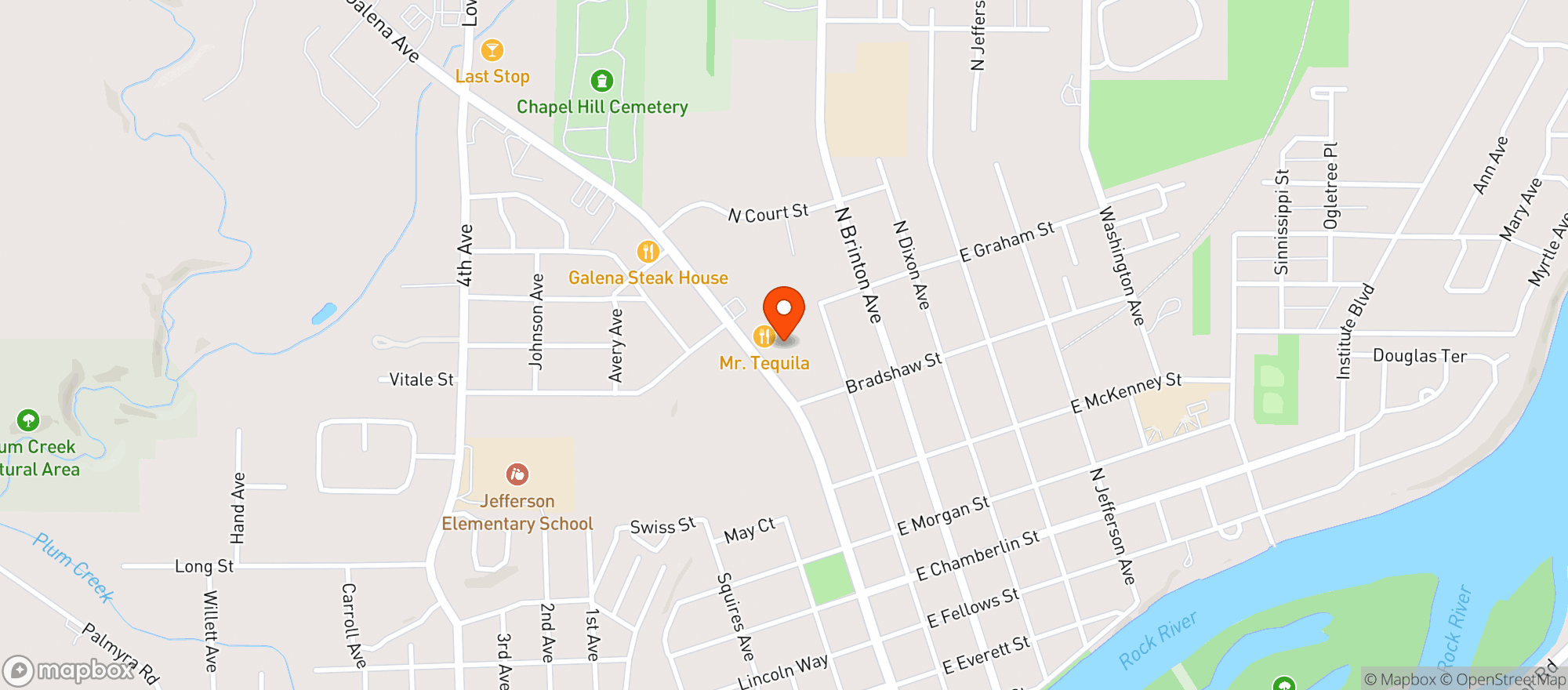 Map showing Liquor N Wine - Dixon
