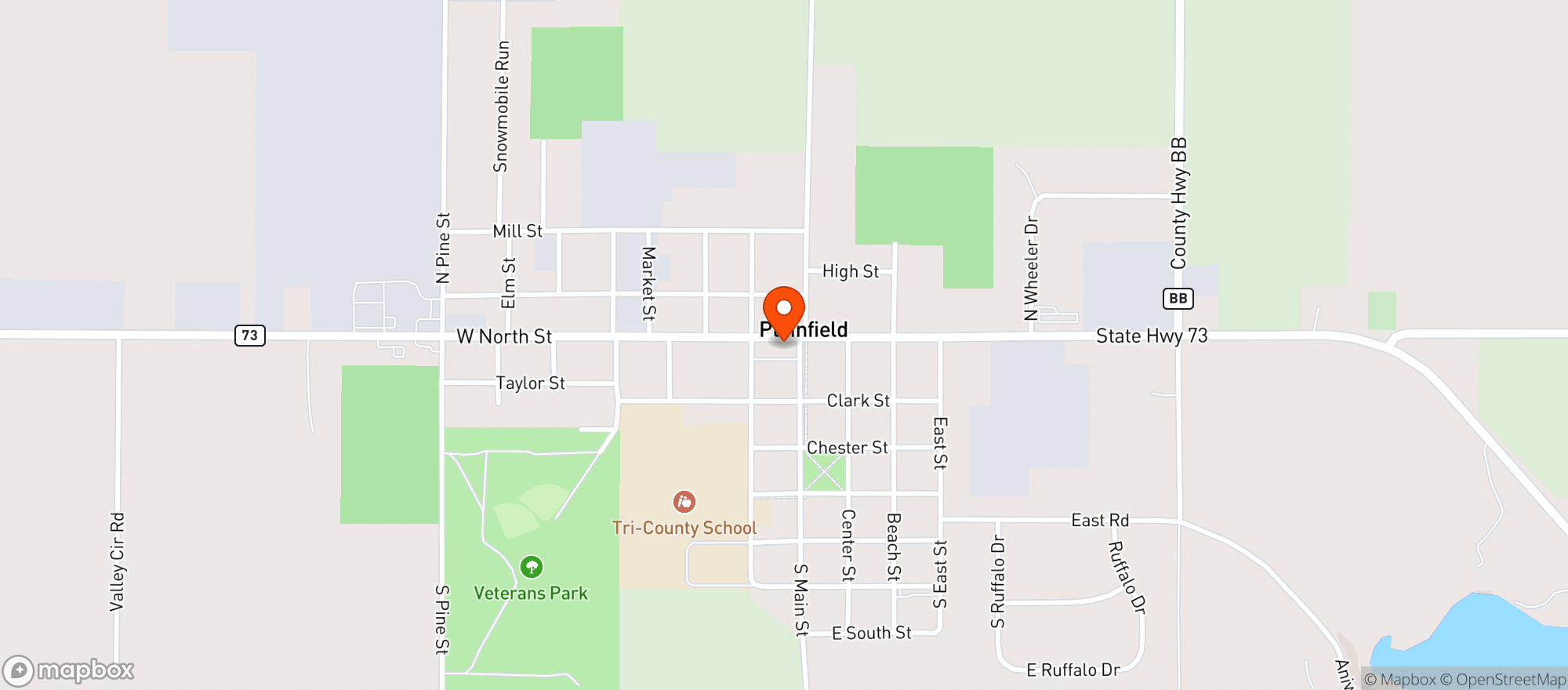 Map showing Starks & Luce Coffee Parlour and Bakehouse LLC