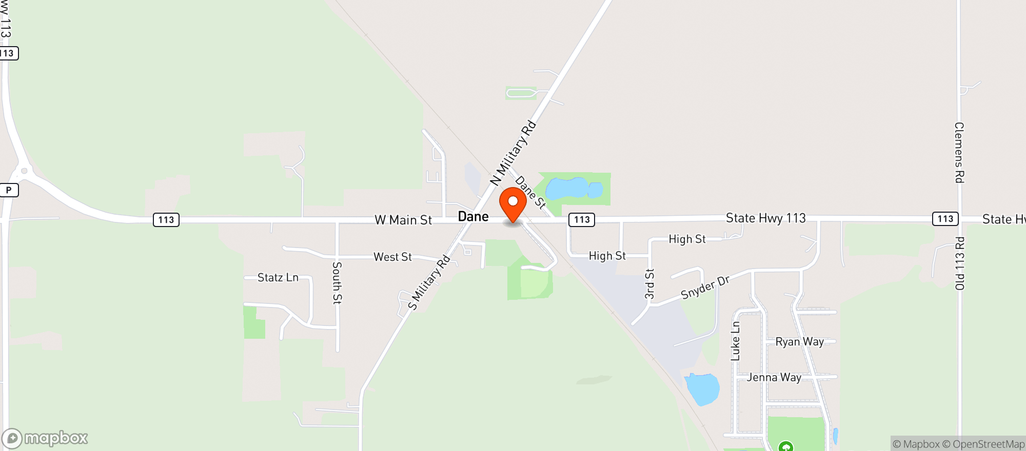 Map showing Tootsie S Bar & Grill