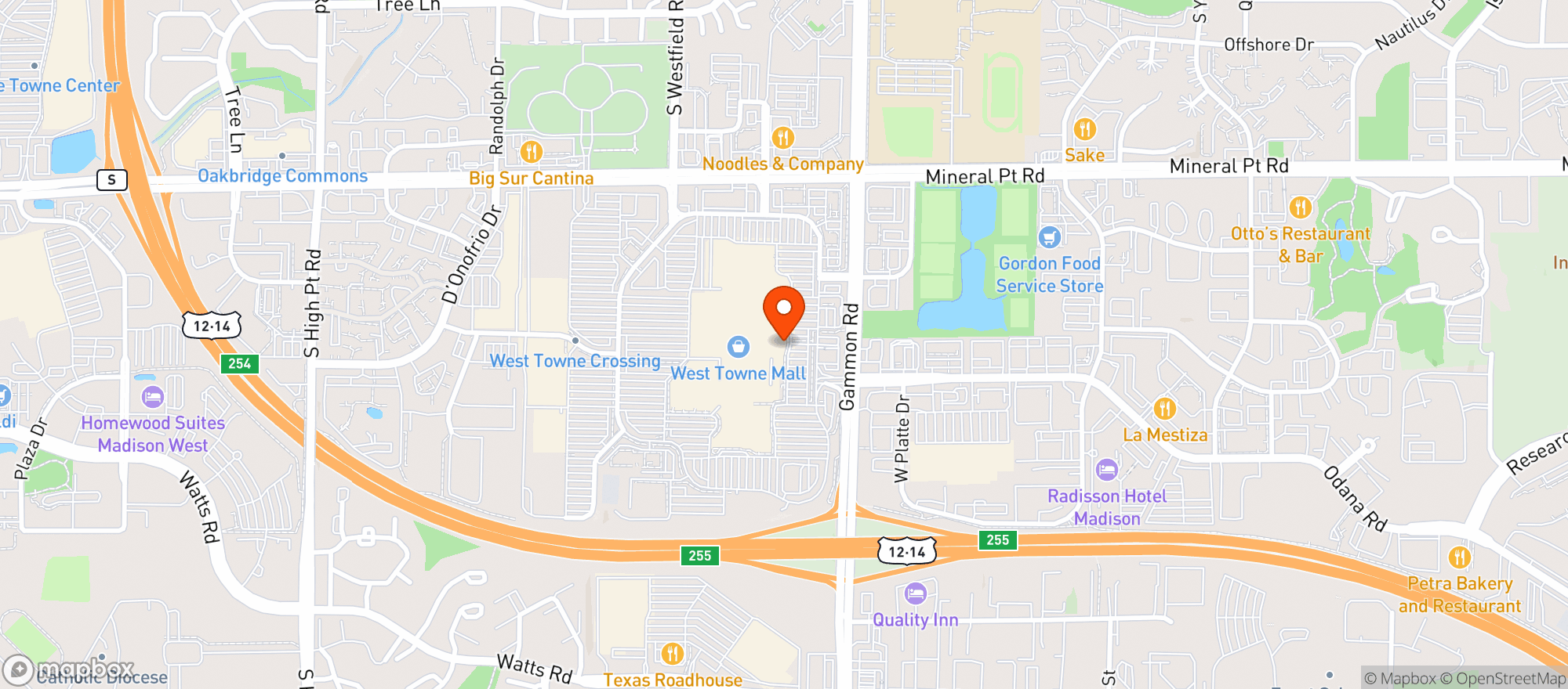 Map showing Total Wine & More - Madison