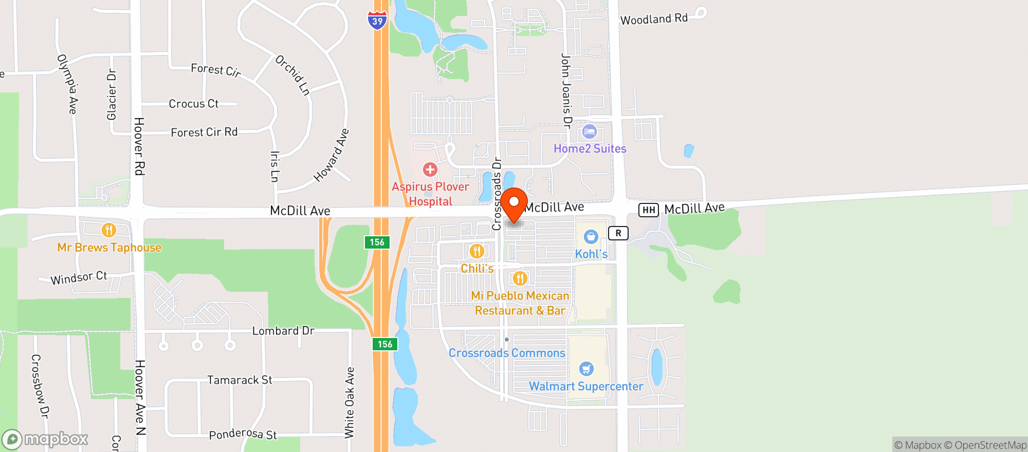 Map showing Gnc