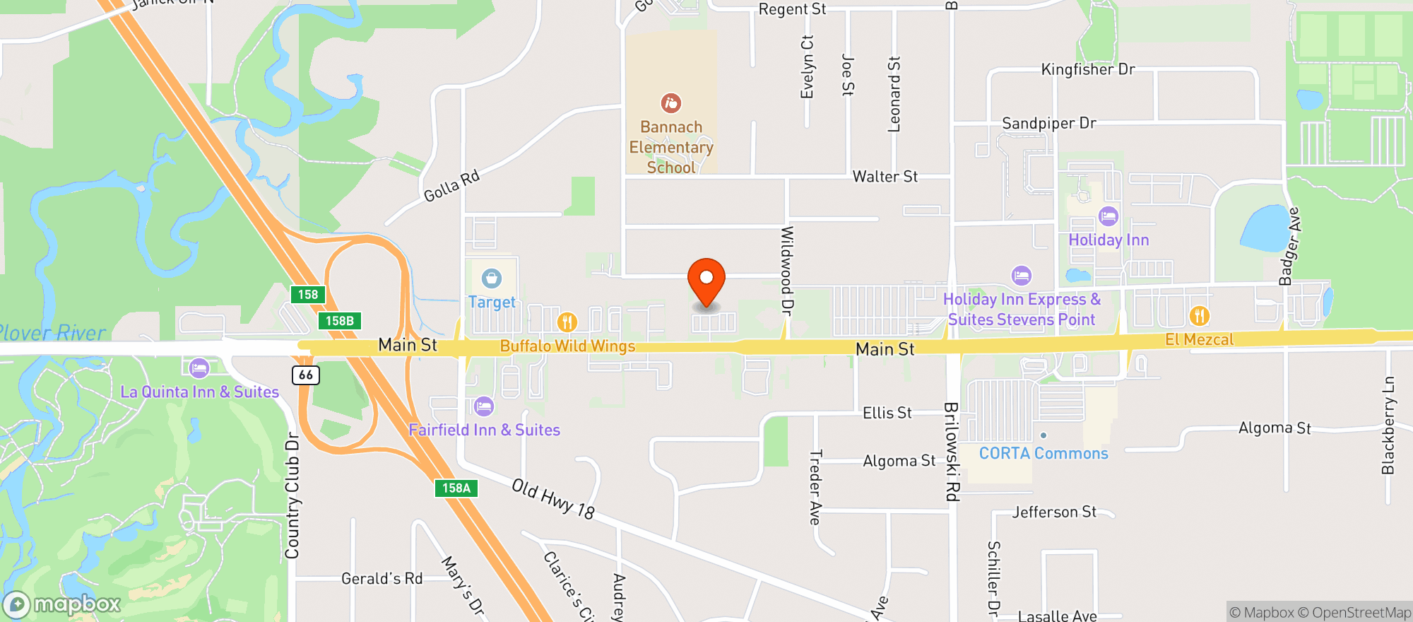 Map showing Hwy 10 Liquor & Smoke