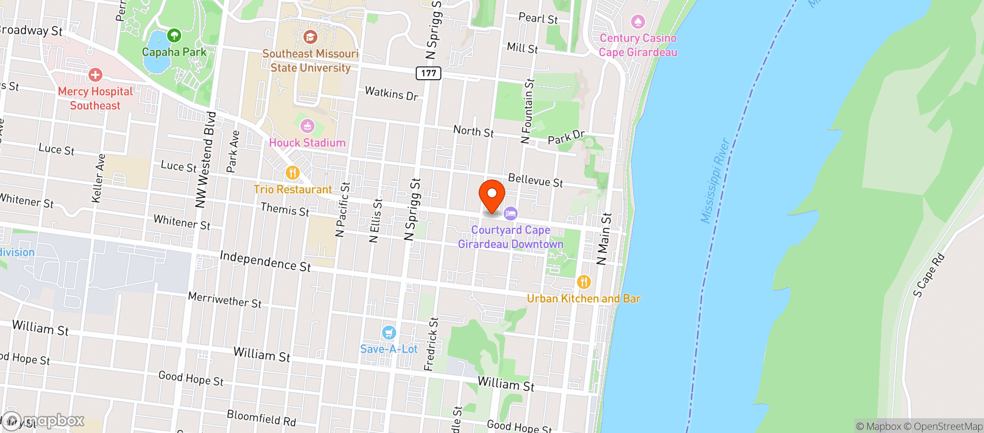 Map showing Speck Pizza