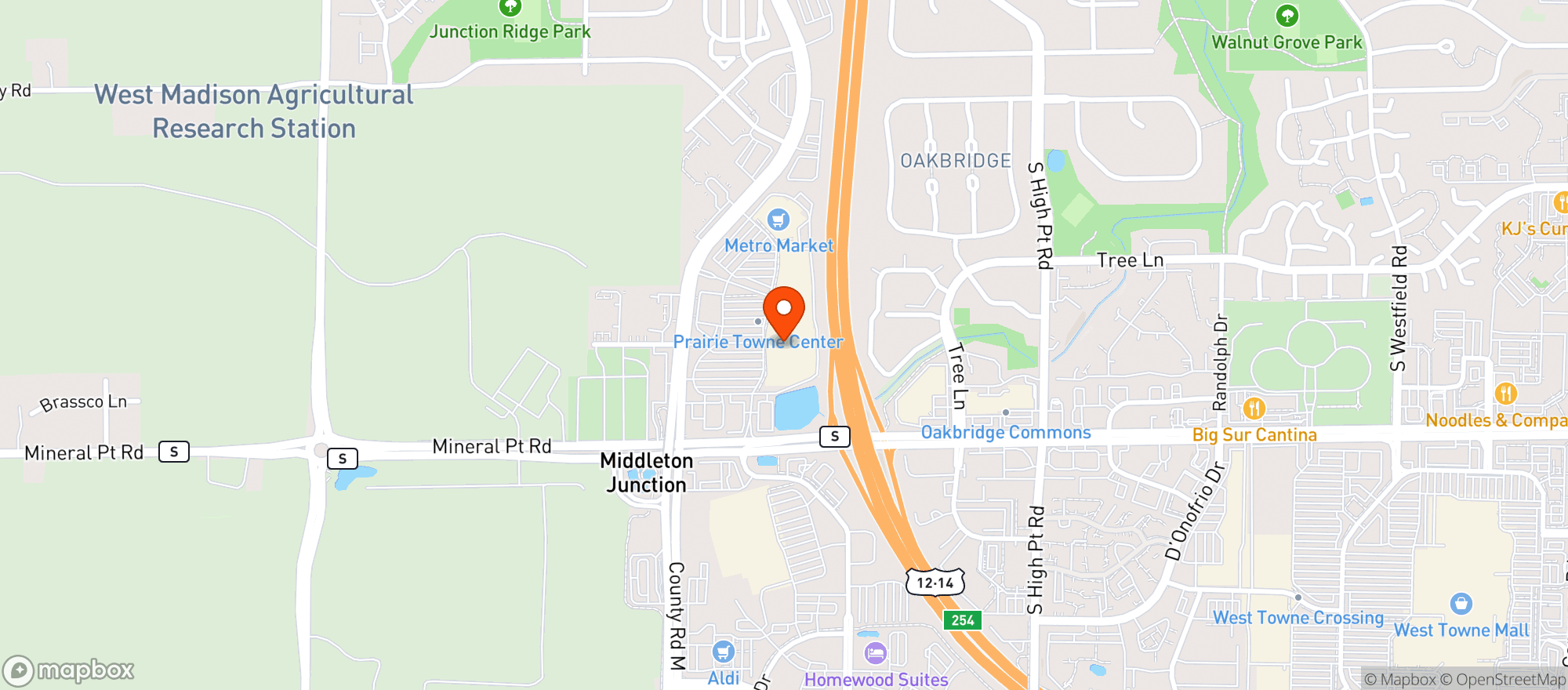Map showing Target