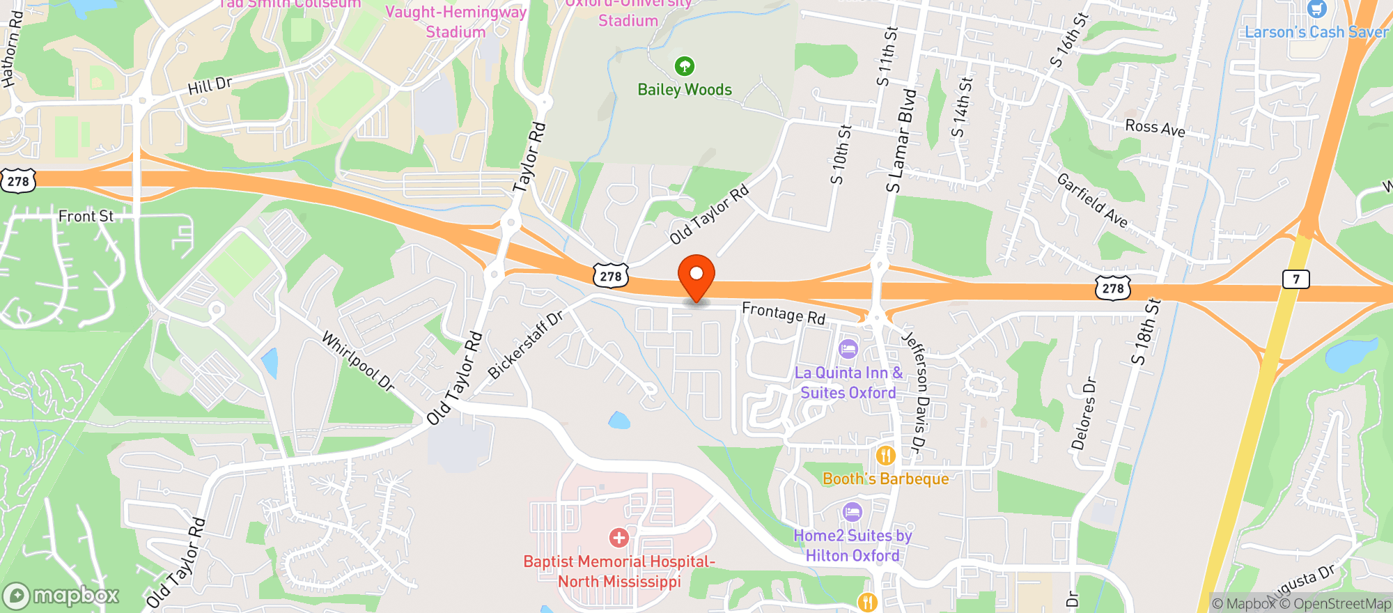 Map showing Myers Apothecary