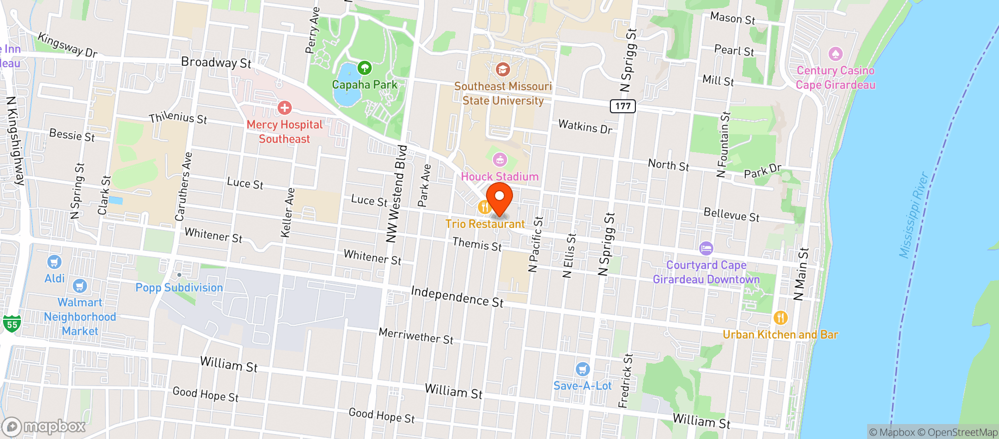 Map showing Good Day Farm (Belton)
