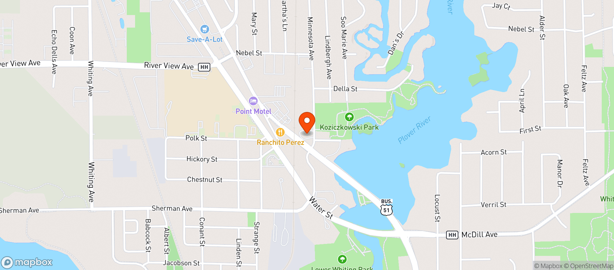 Map showing Alleviate Wellness