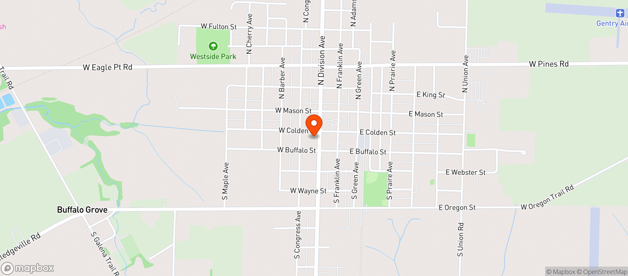 Map showing Polo Fresh Food Market