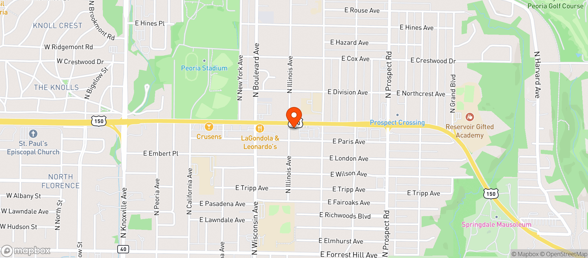 Map showing Super Liquors