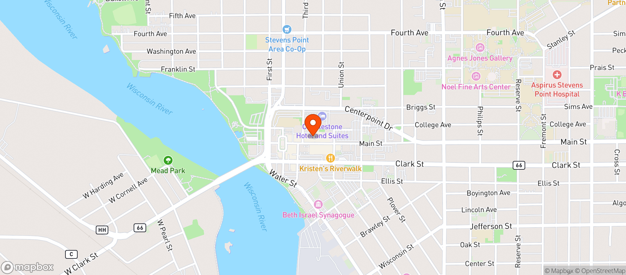 Map showing Daisy Lounge