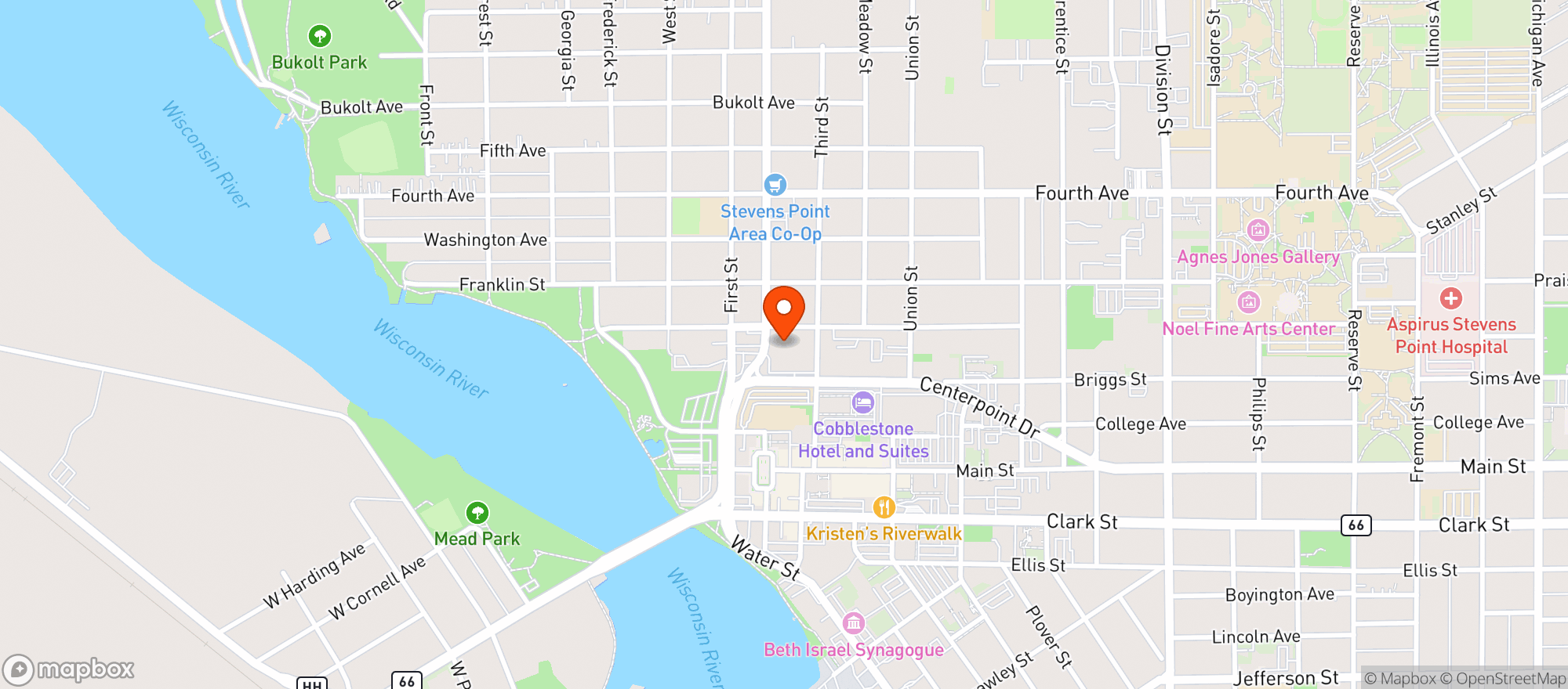 Map showing Great Northern Distillery Llc