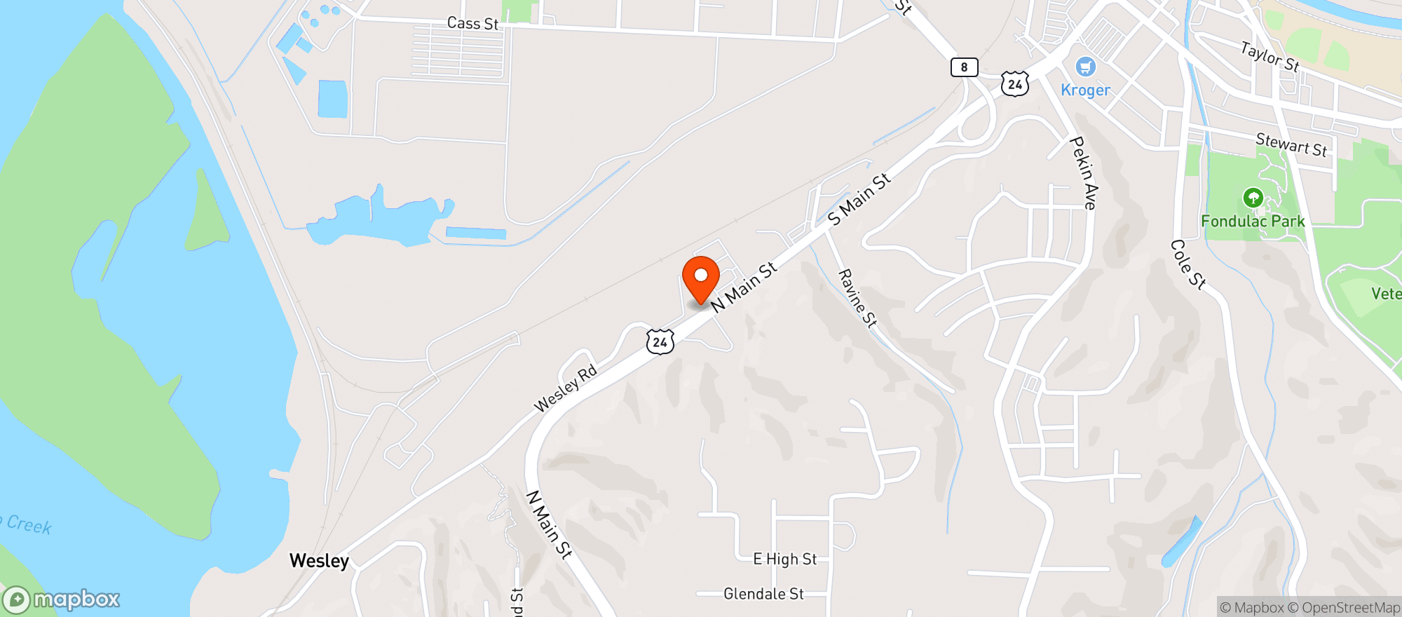 Map showing Crusens On 29