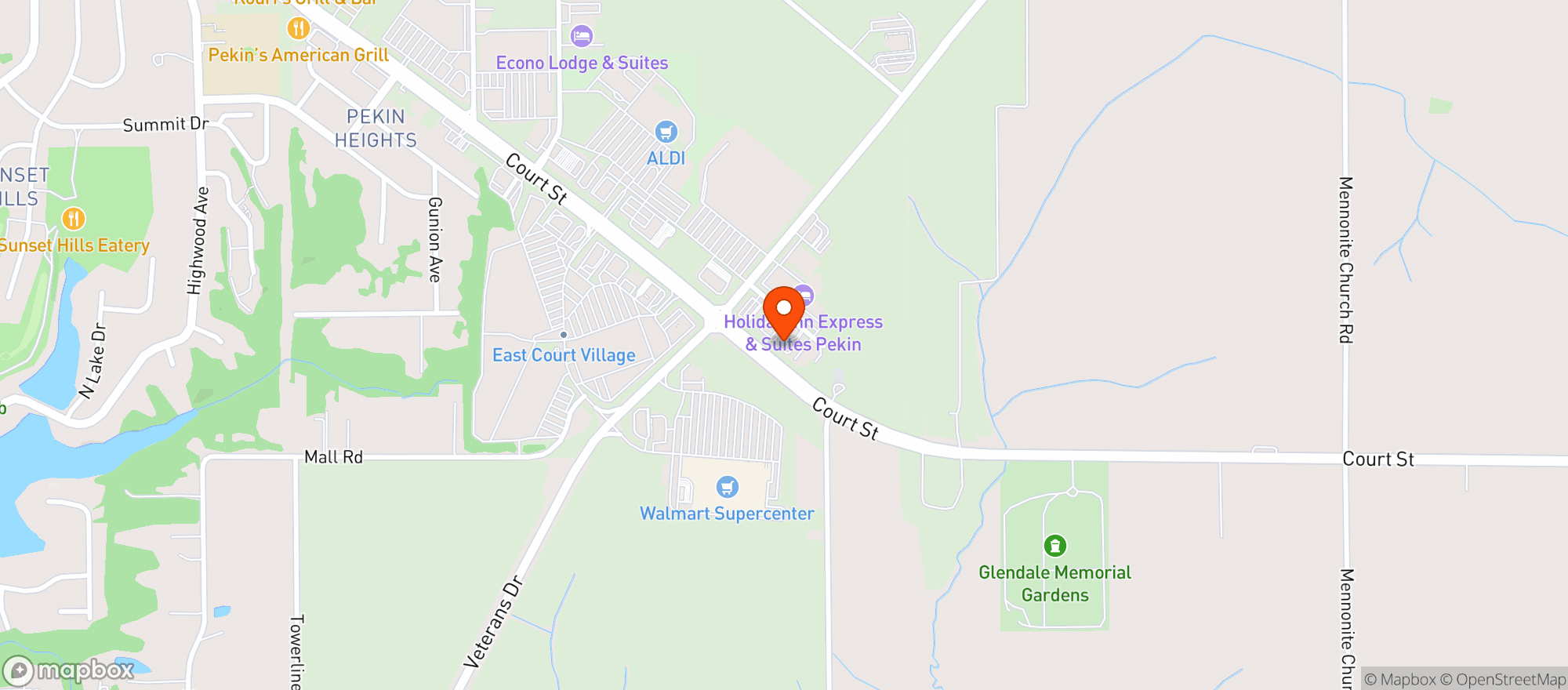 Map showing Avanti s Pekin