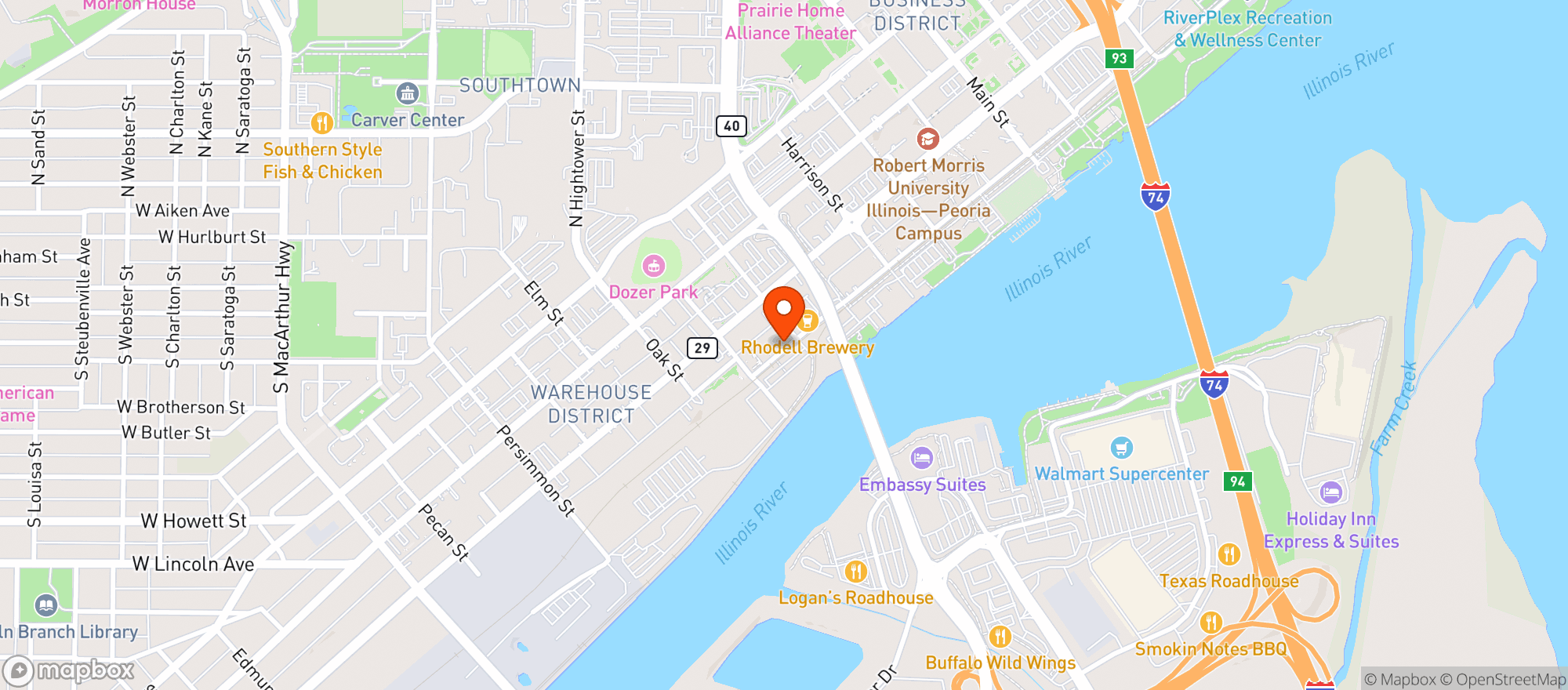 Map showing Kellehers Irish Pub