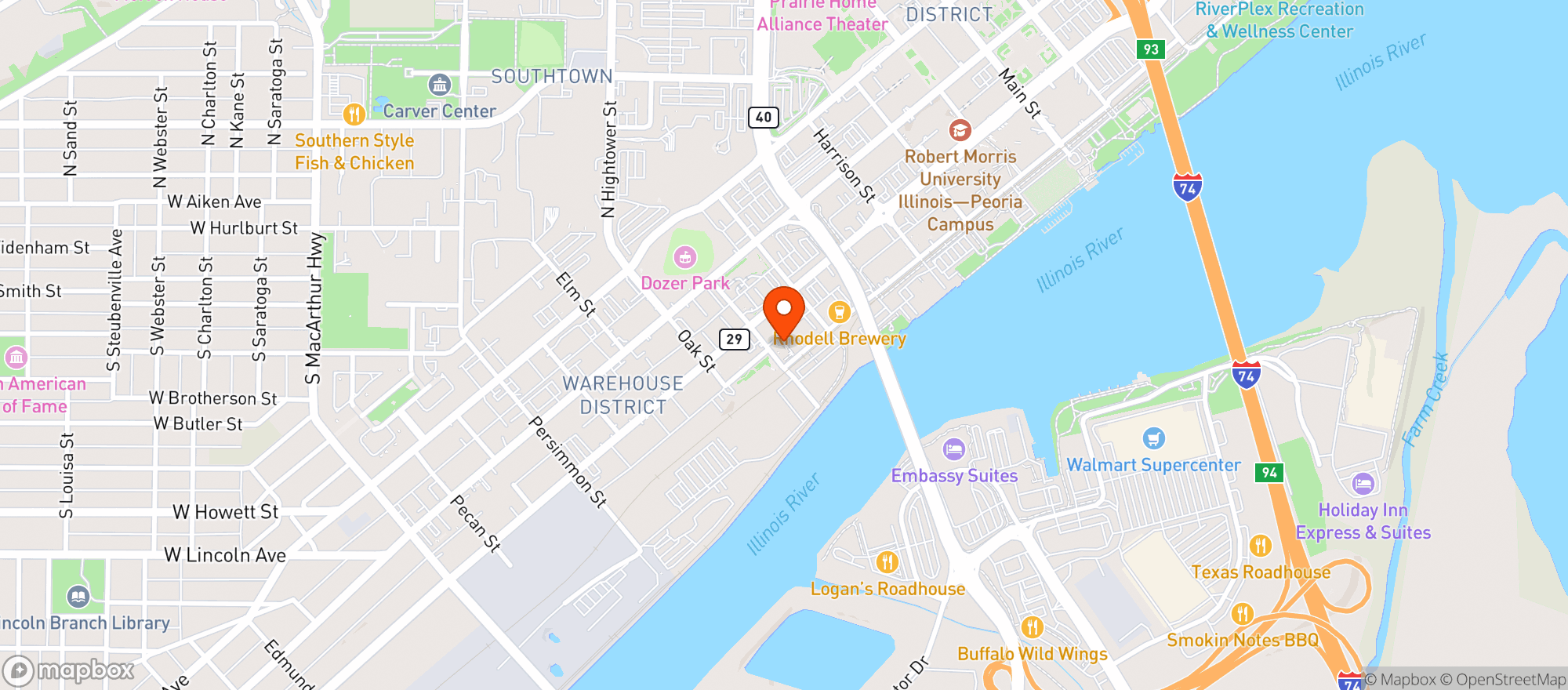 Map showing Matildas