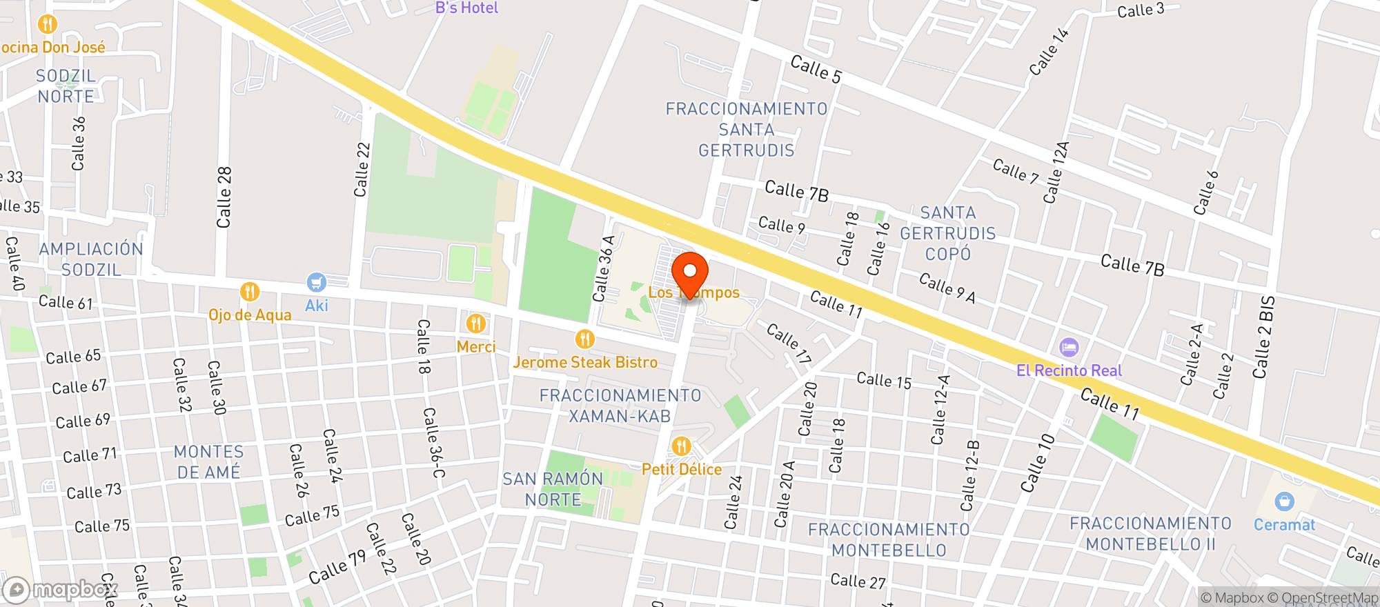Map showing La Europea