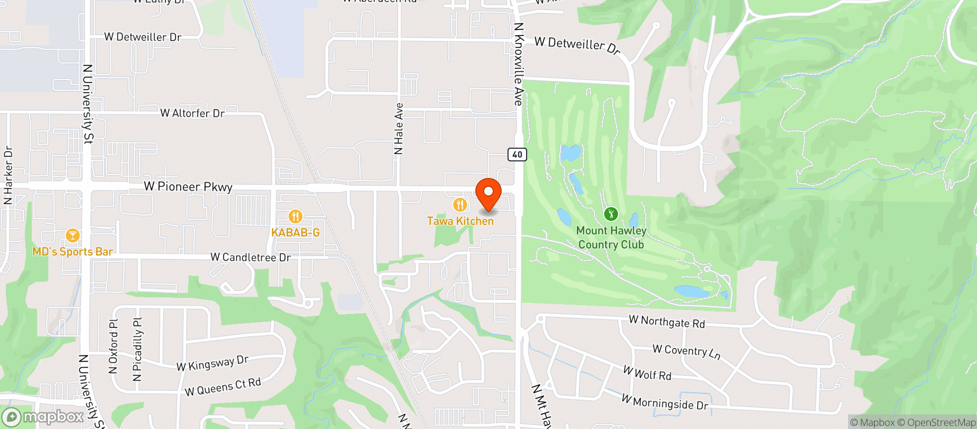 Map showing Two Chez