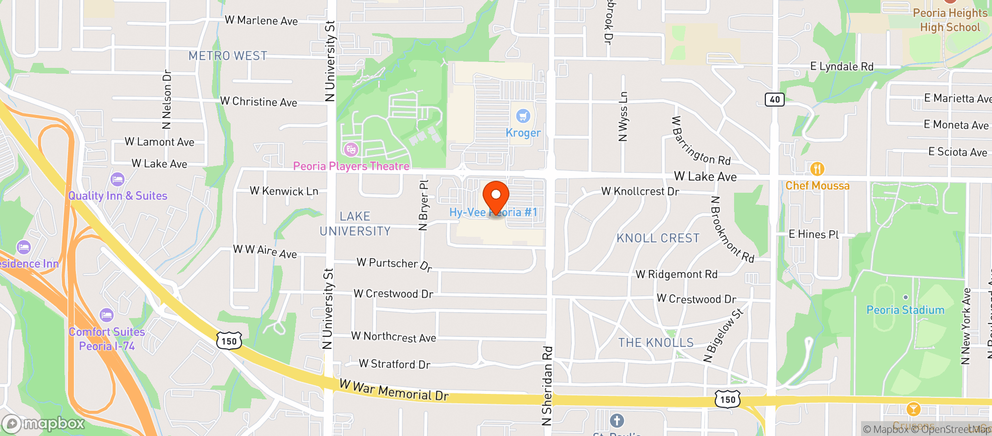 Map showing Gnc