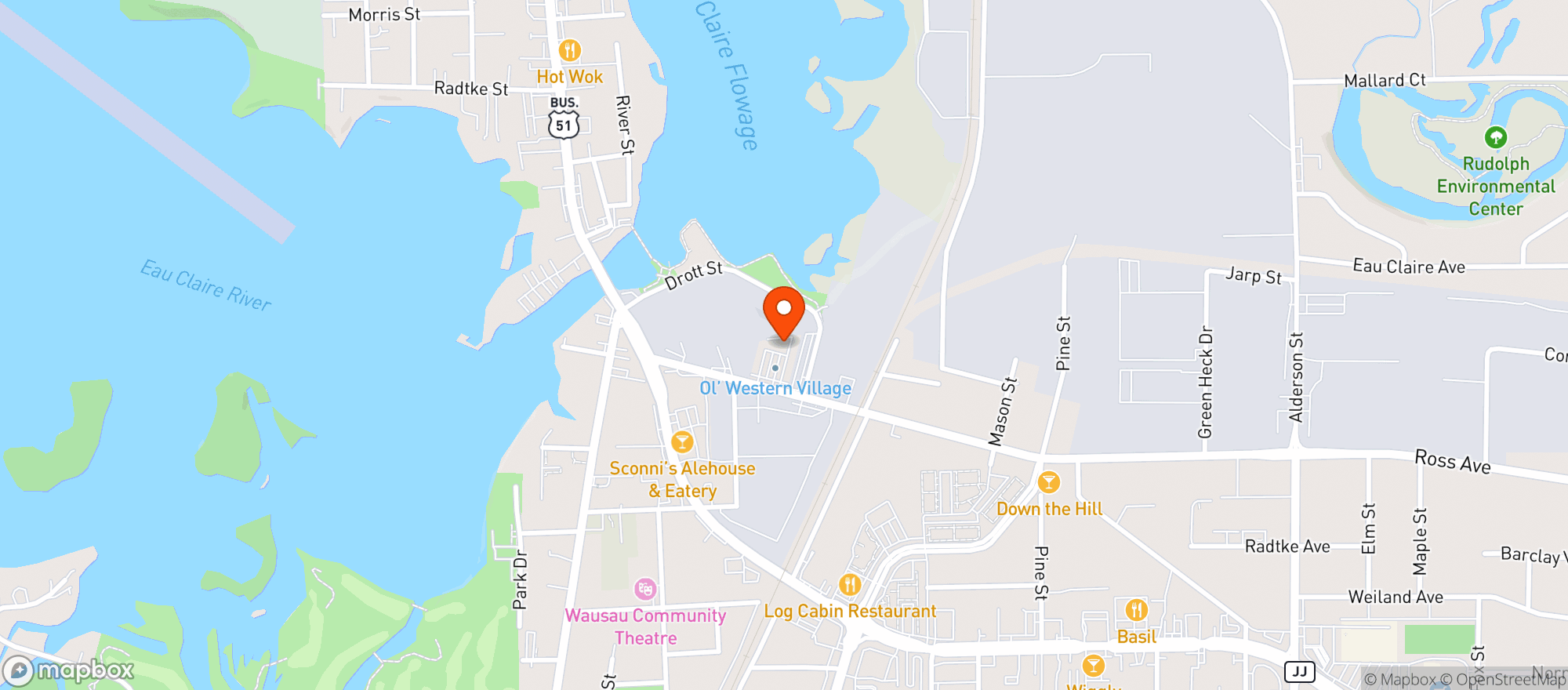 Map showing Wild Roots Apothecary