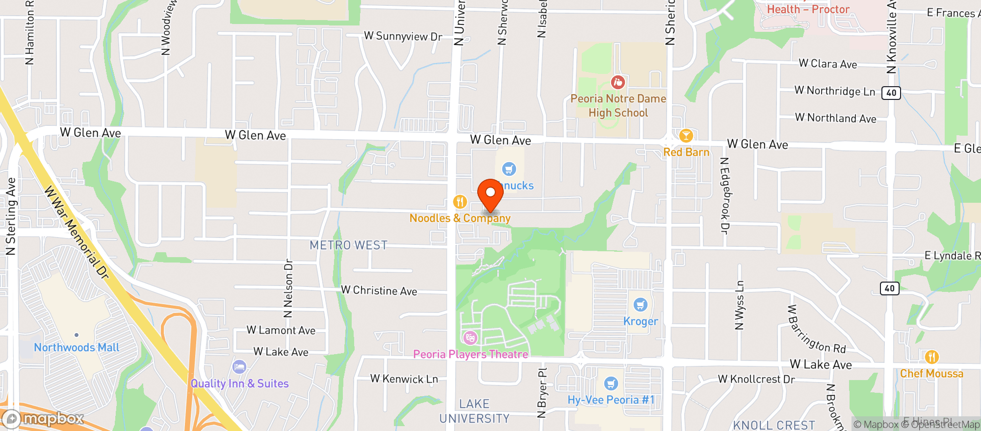 Map showing Pottstown Meat & Deli