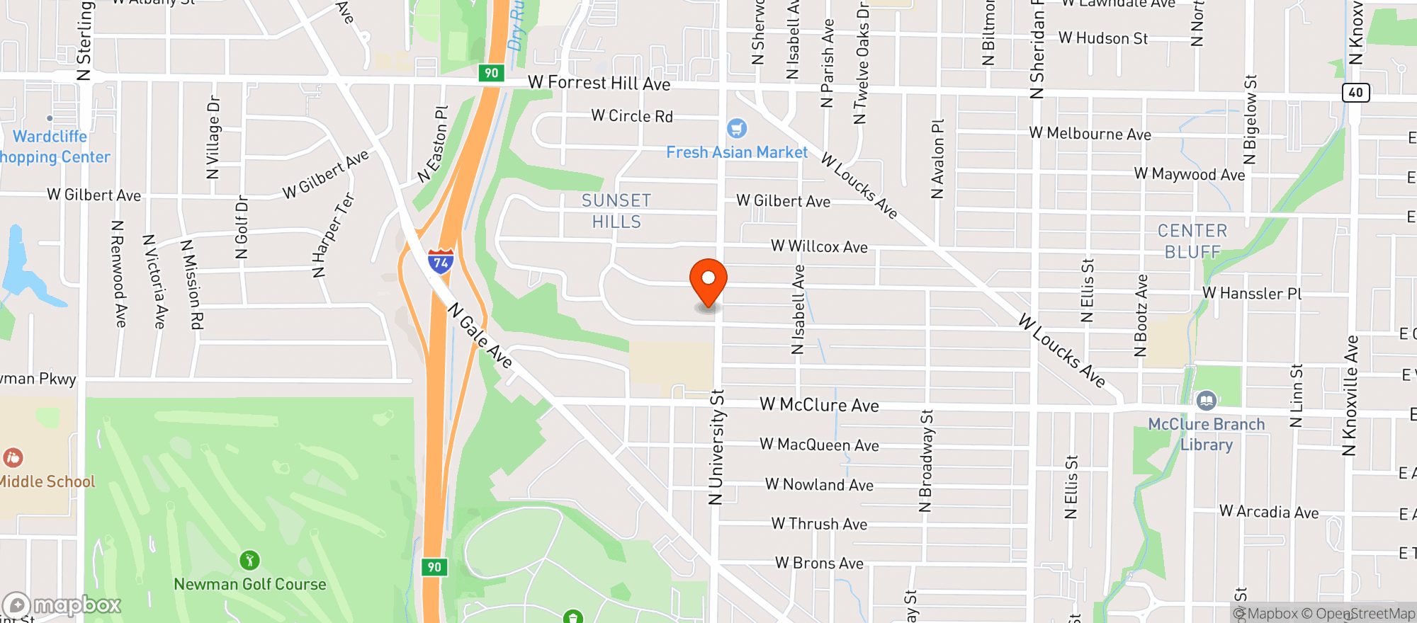 Map showing Tru Health Care