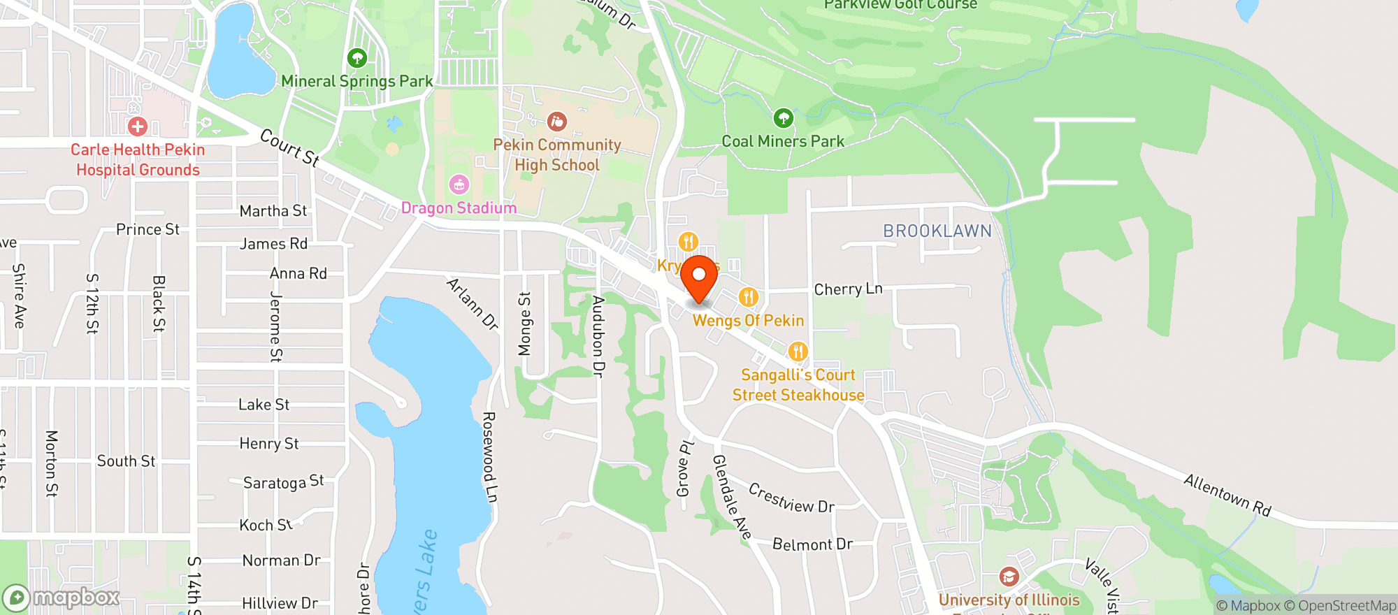Map showing VALU CHECK COST PLUS FOOD