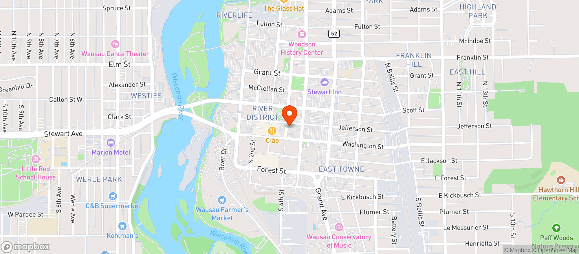 Map showing Intermission