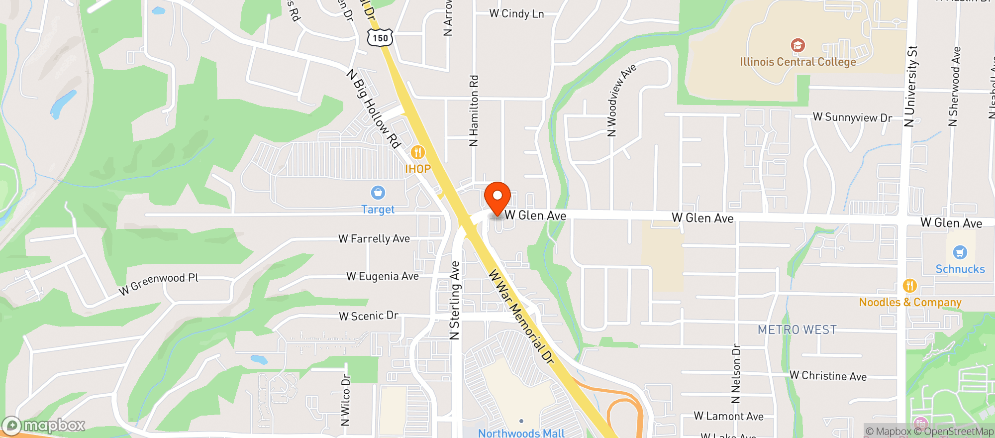 Map showing Lariat Club
