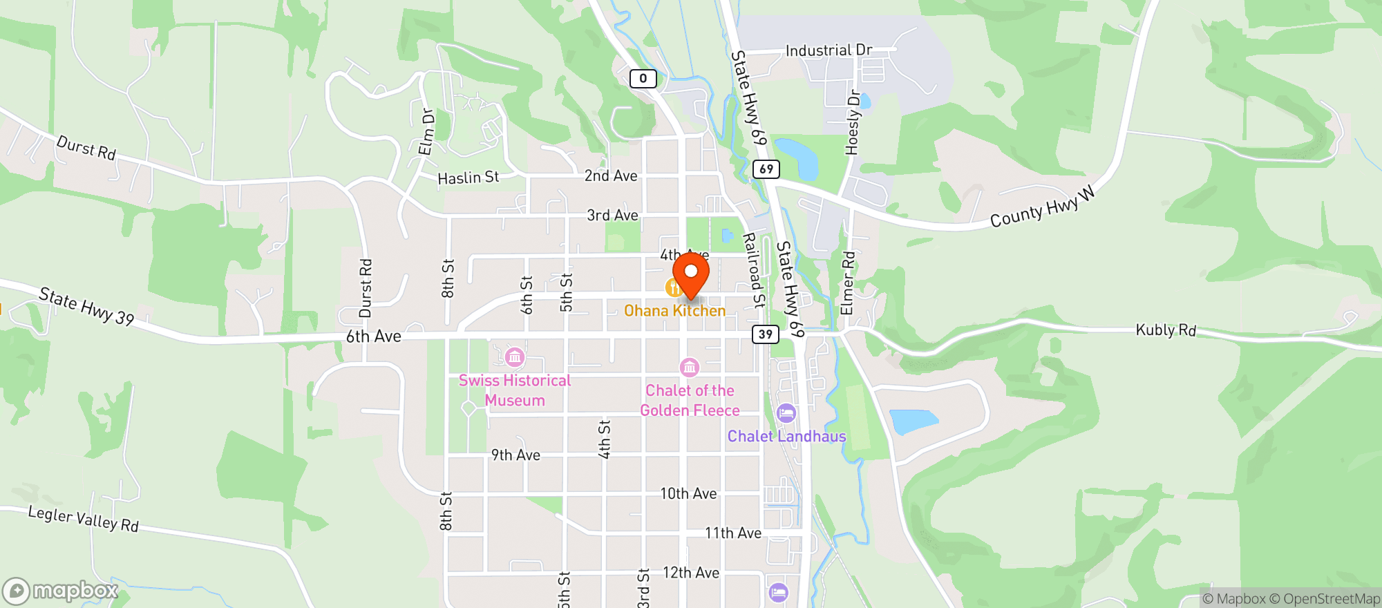 Map showing Canter Inn