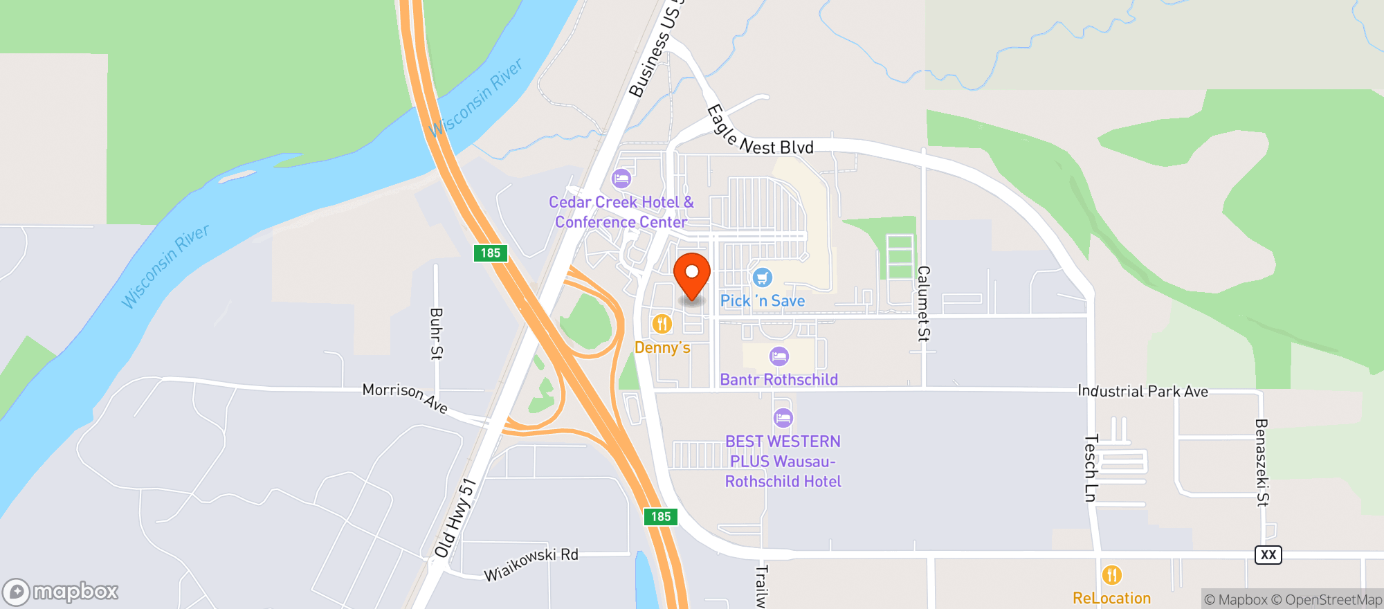 Map showing The Bar