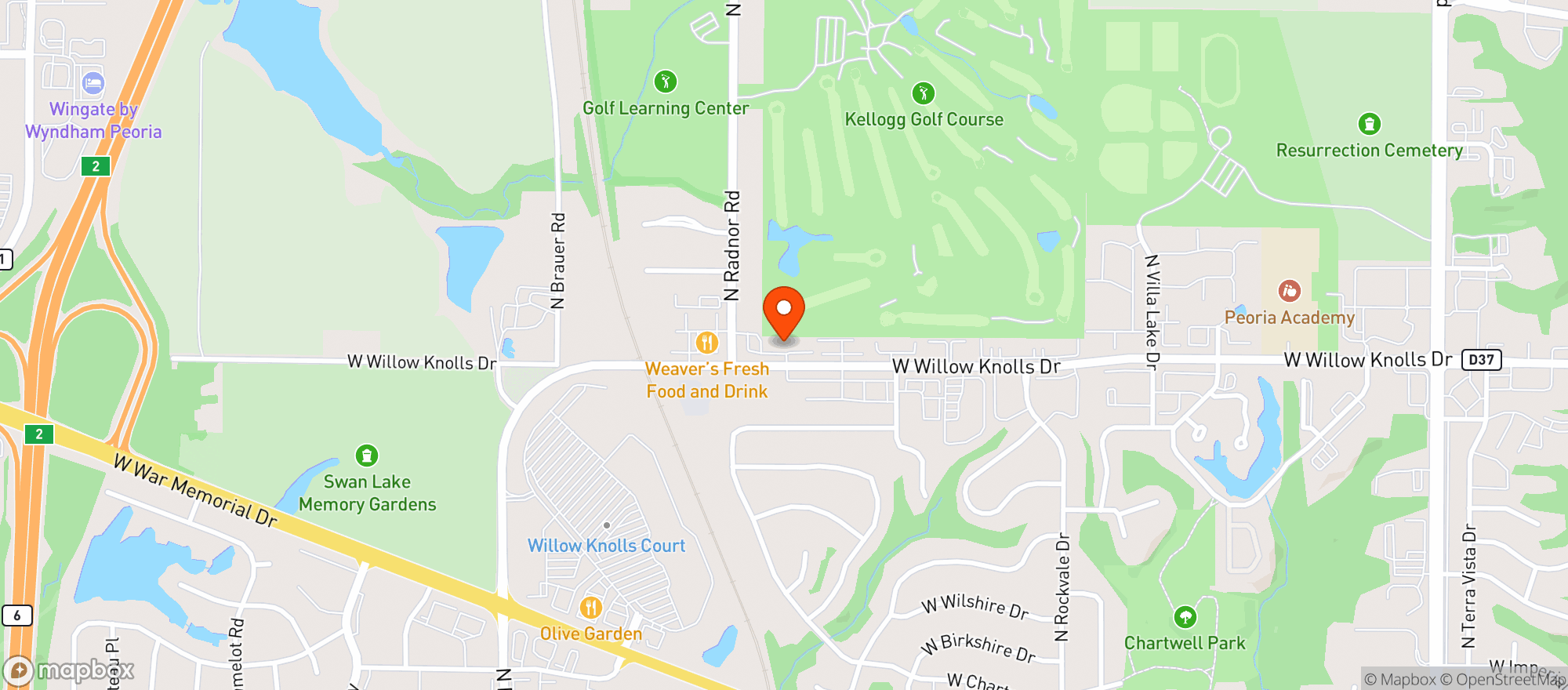 Map showing The Wink House