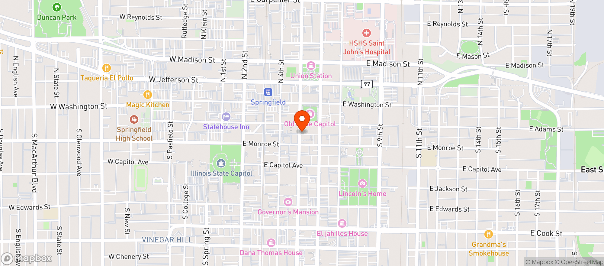 Map showing Floyds