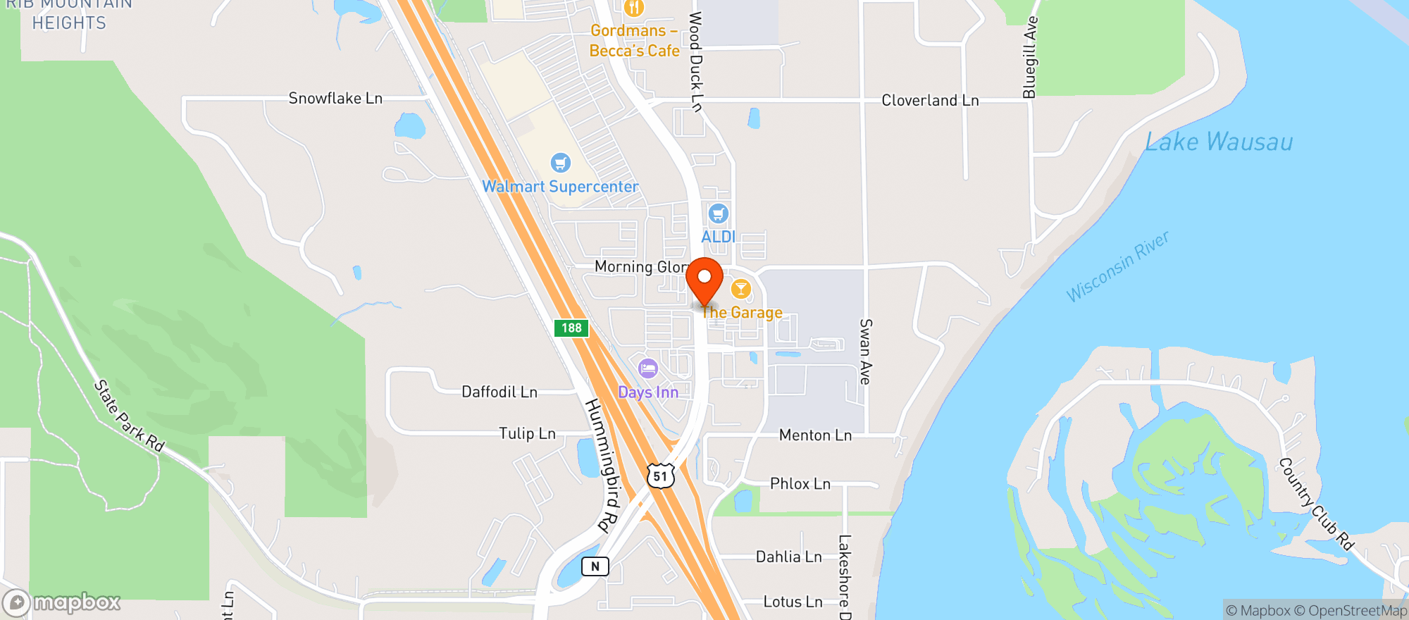 Map showing GRANITE VIEW MARKET