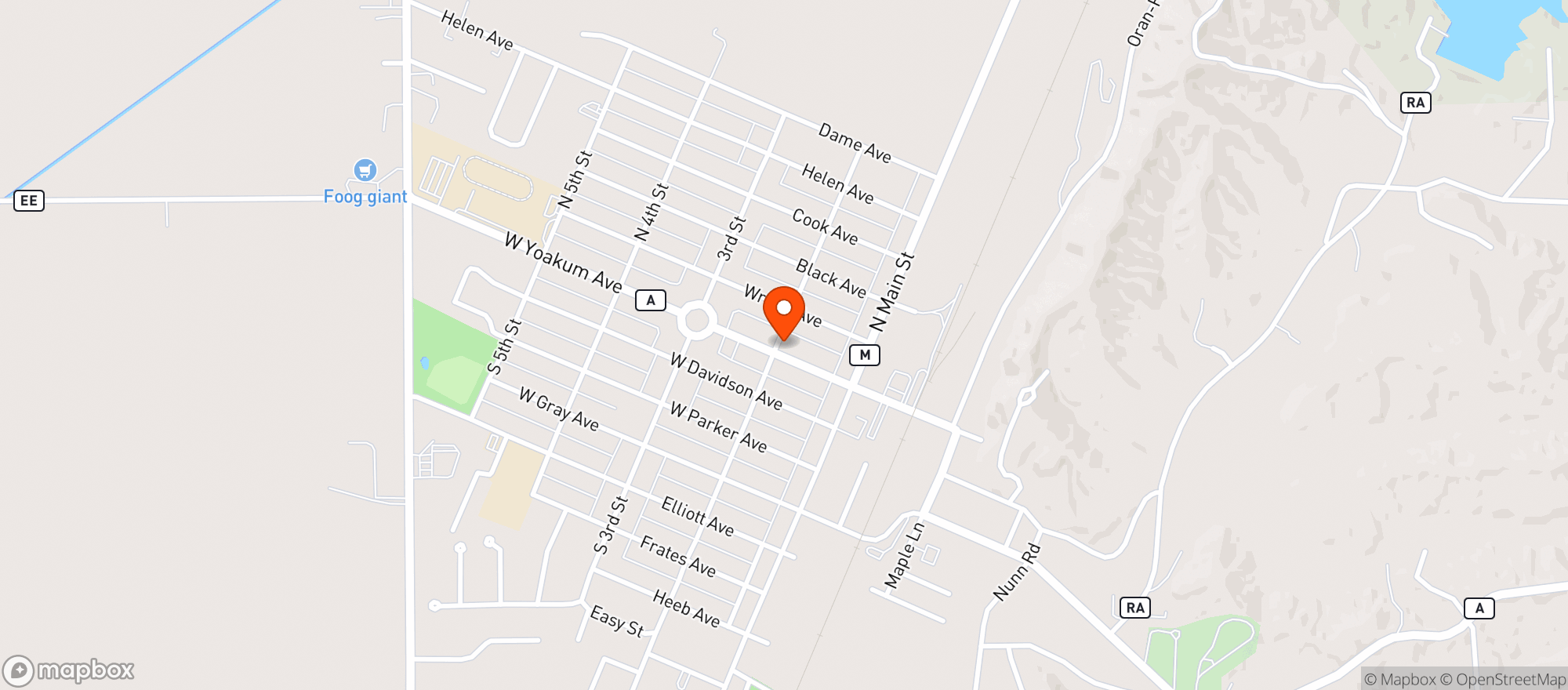 Map showing D Duncan Floristry & Boutique