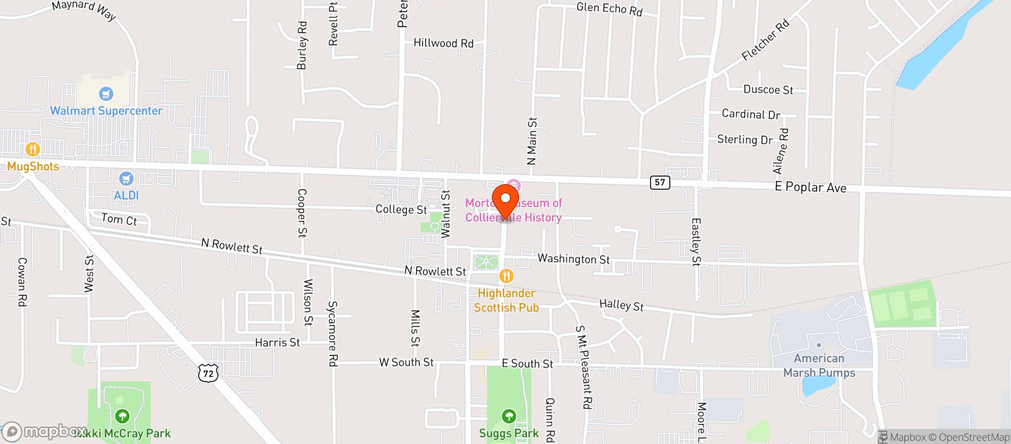 Map showing David Grisantis