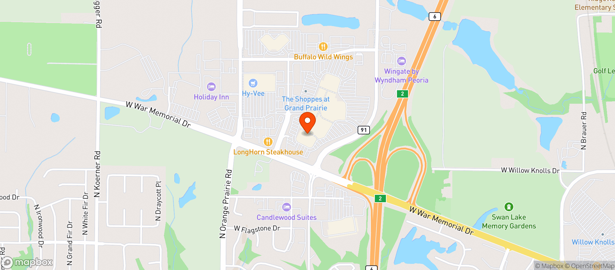 Map showing Childers Eatery - Grand Prairie
