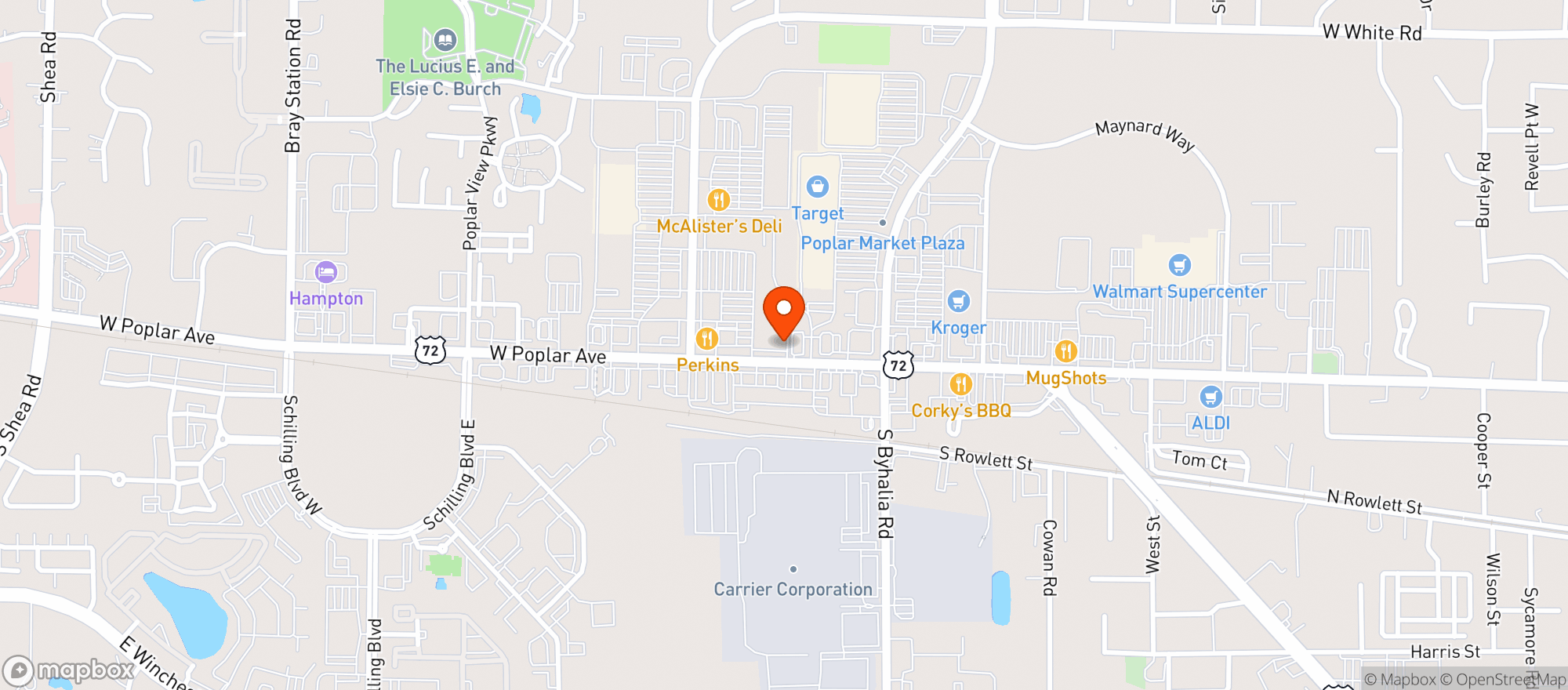 Map showing Gnc - 3597 - Market On Poplar