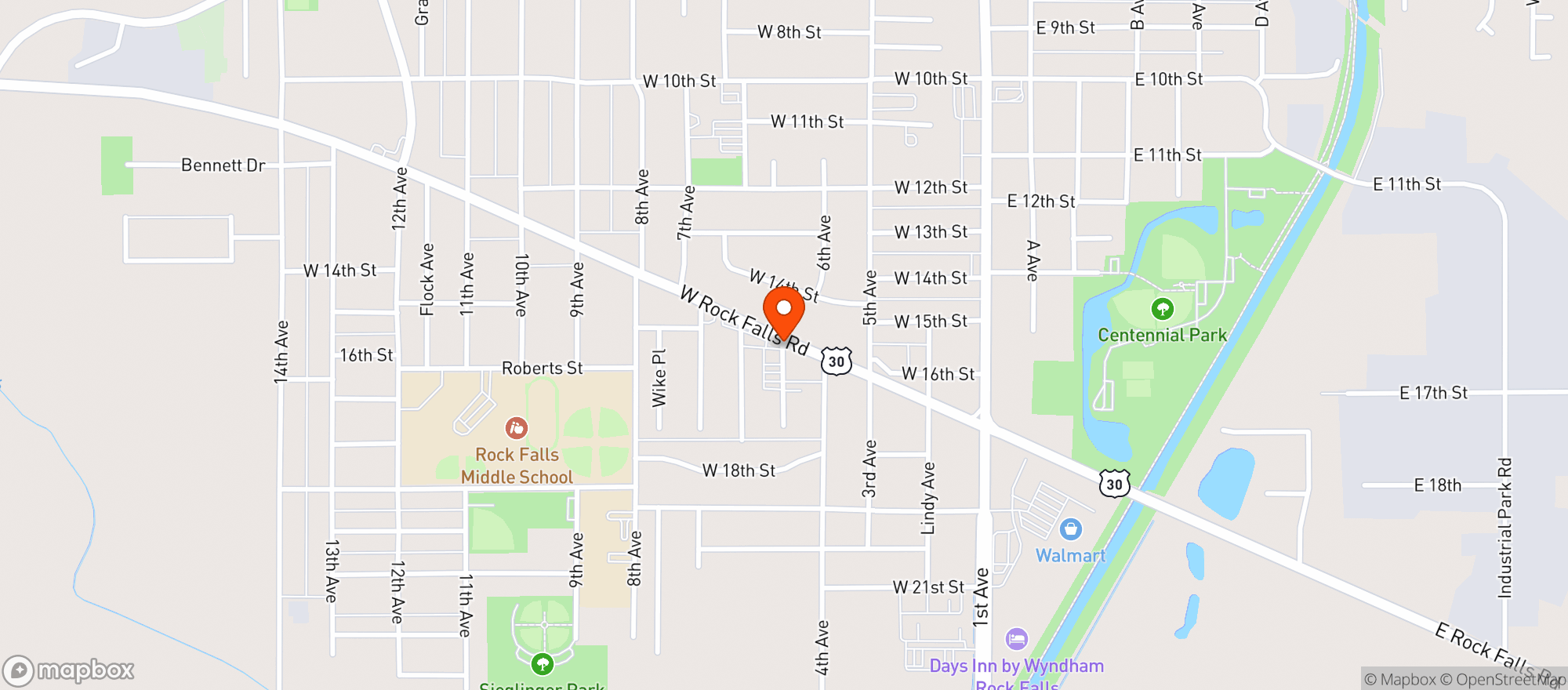 Map showing Beverage Store