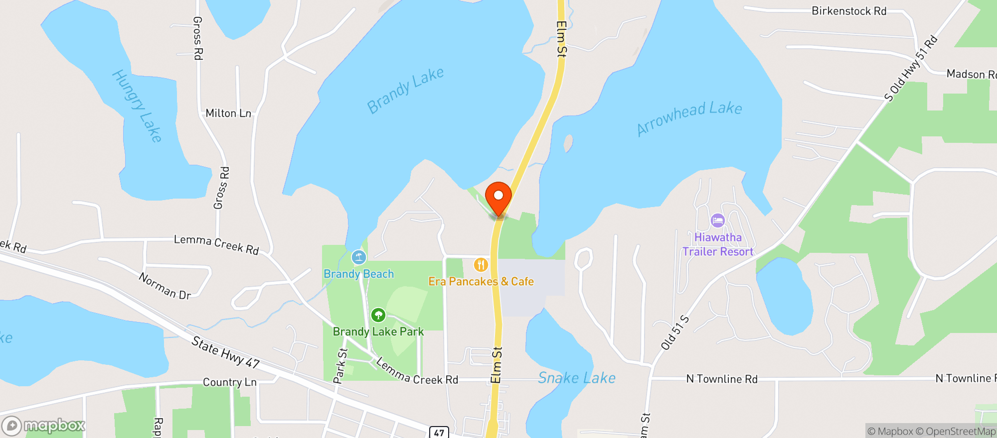 Map showing Bp Shop