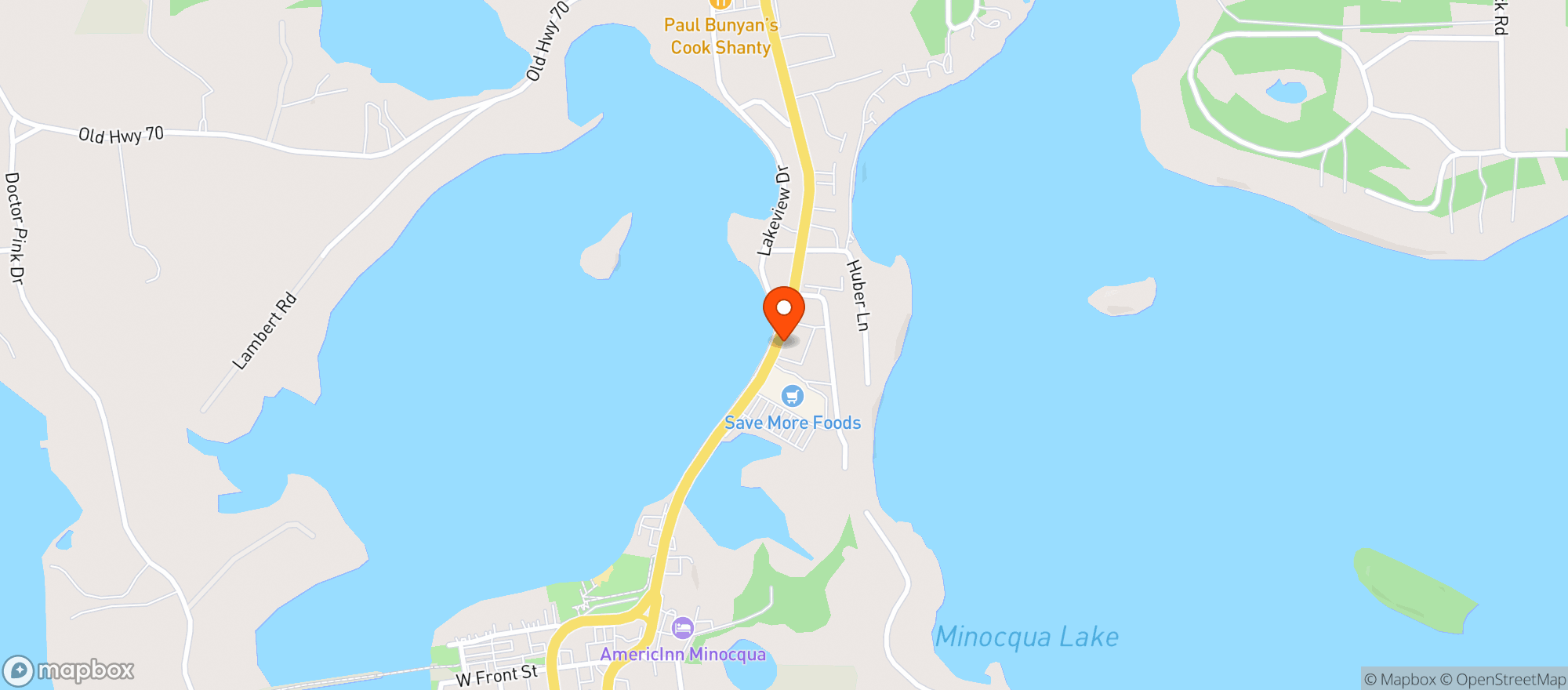 Map showing Save More Marketplace #6635