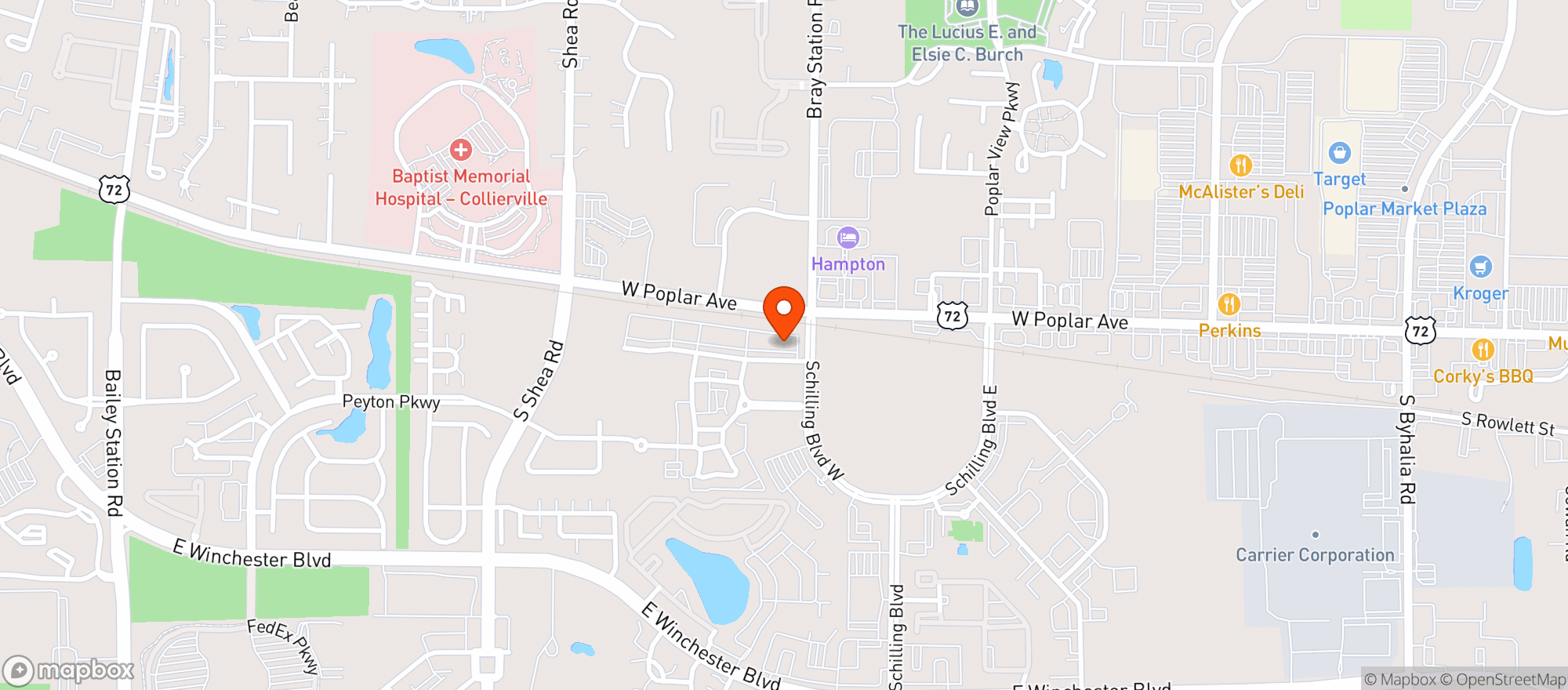 Map showing South Of Beale