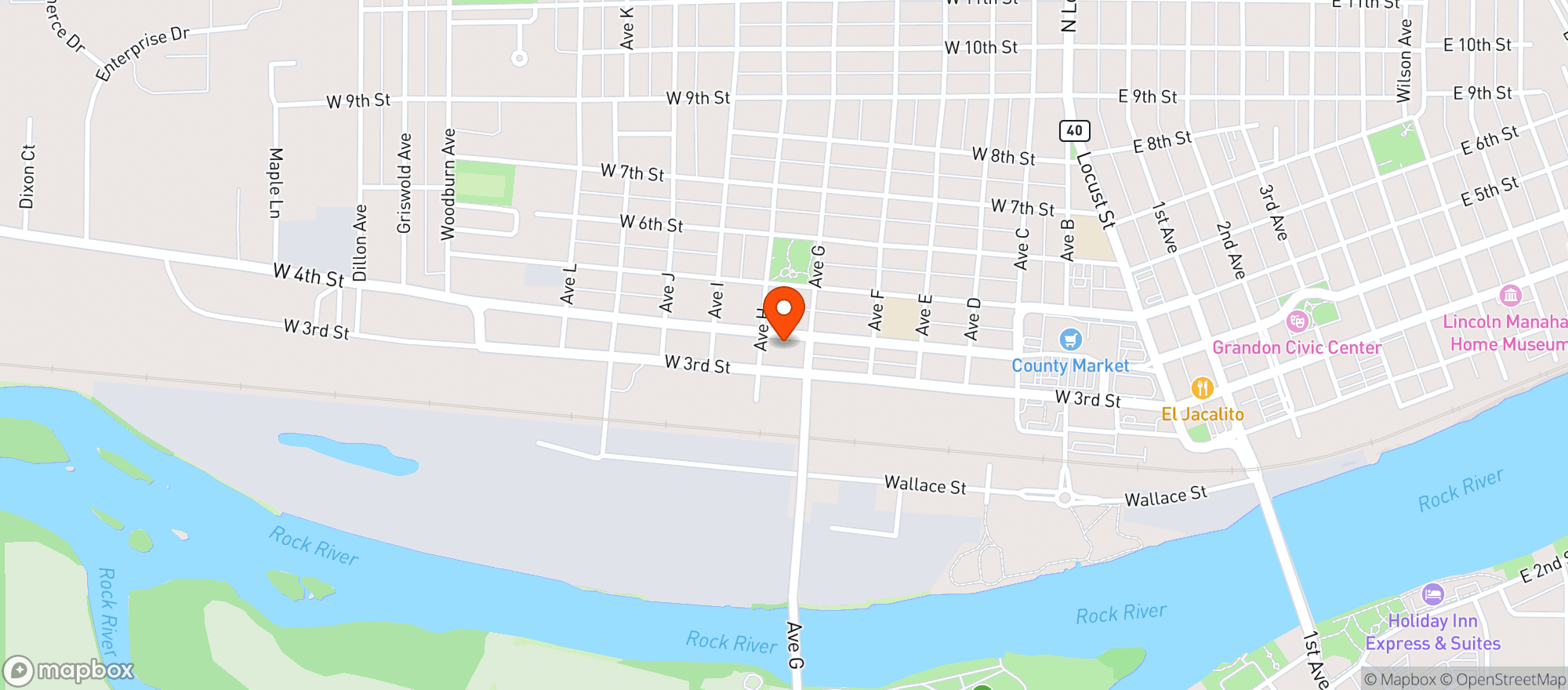 Map showing Discount Liquor
