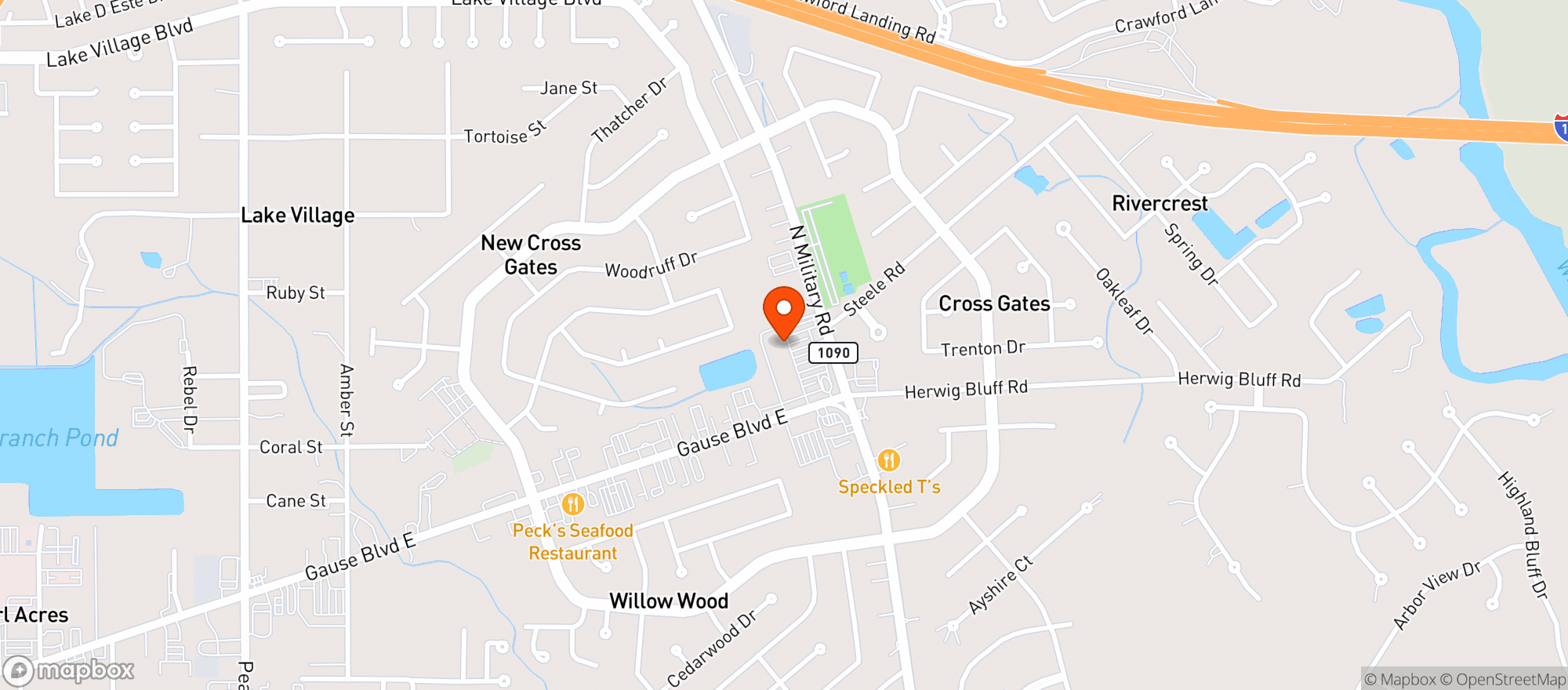 Map showing TOWN CRIER 2