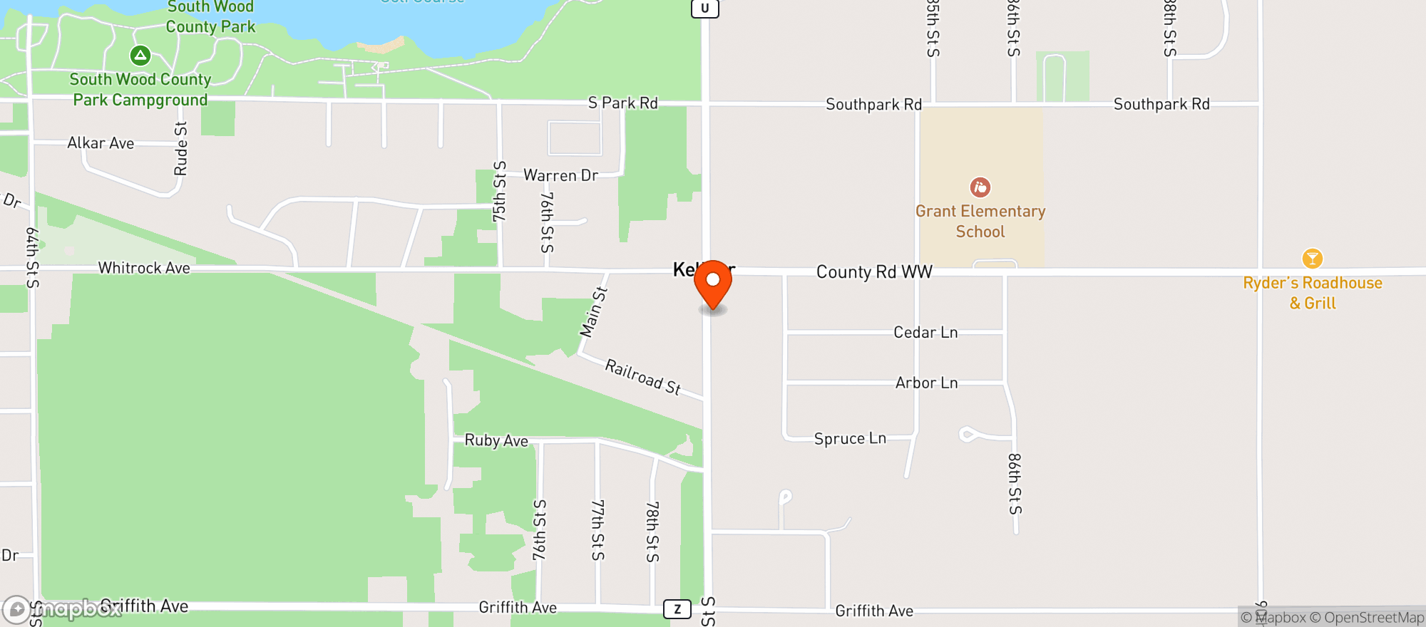 Map showing Kellner Club