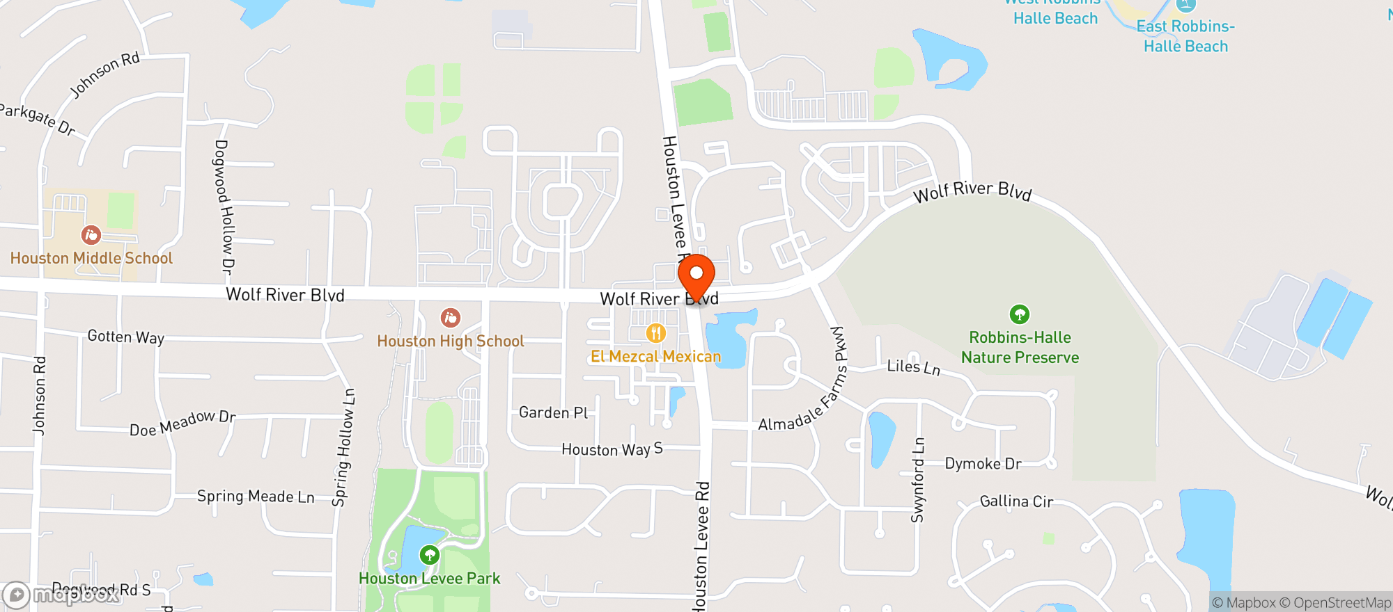 Map showing Walgreens