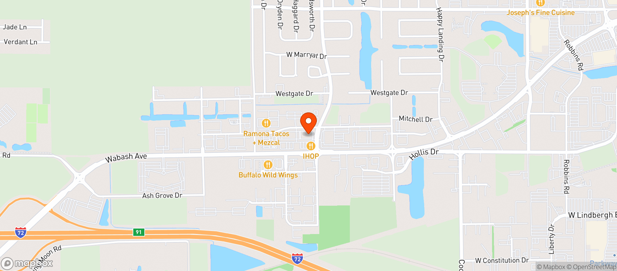 Map showing Papa Franks