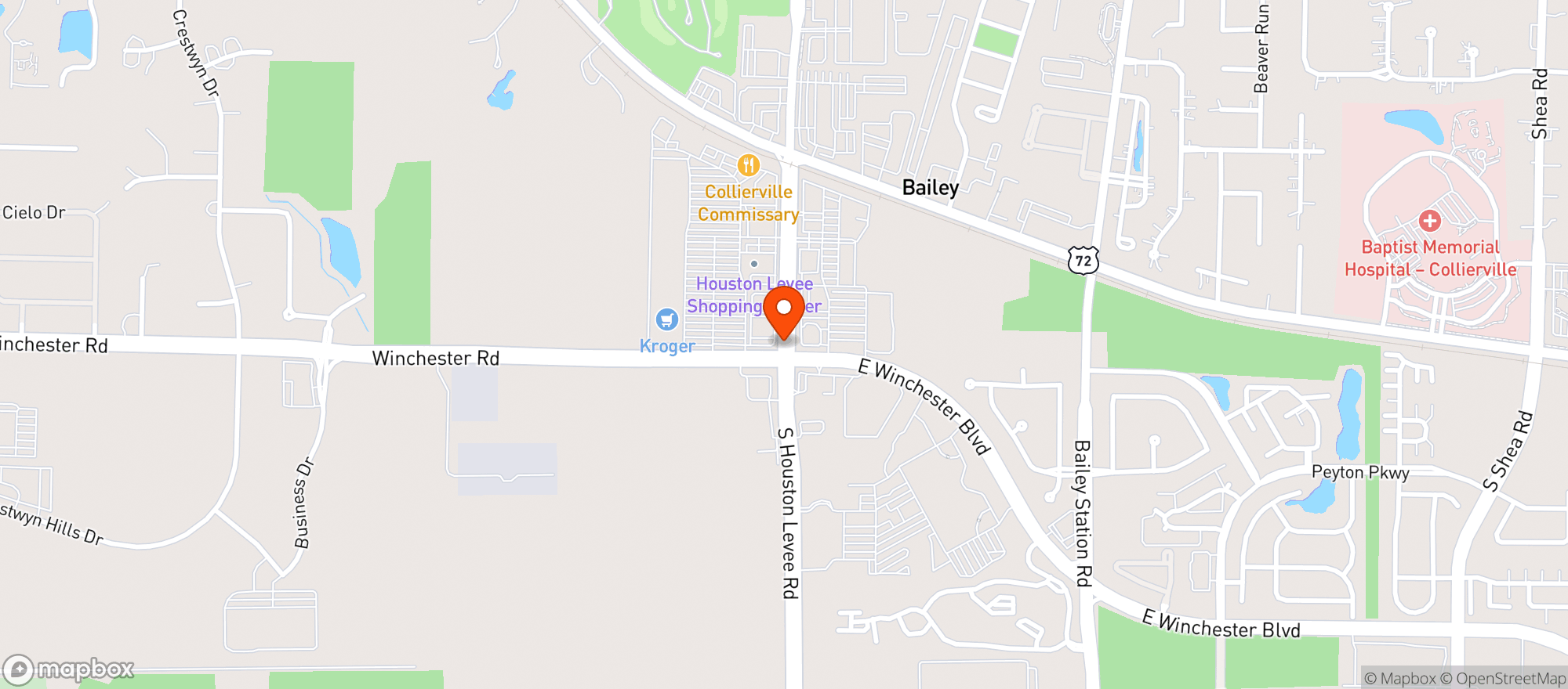 Map showing Kroger Store